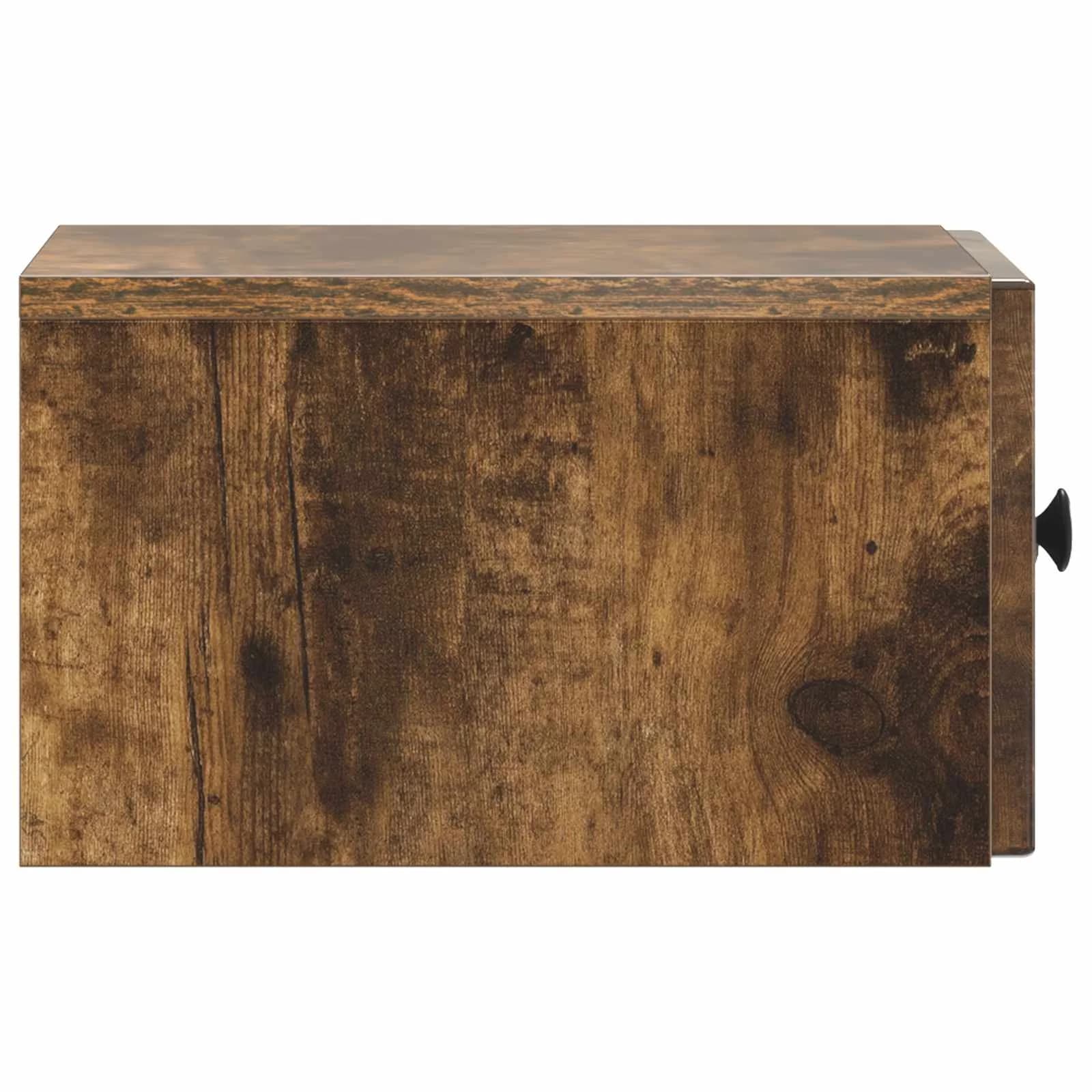Stenski nočni omarici Dimljen hrast 33 x 34,5 x 20 cm - slika 6