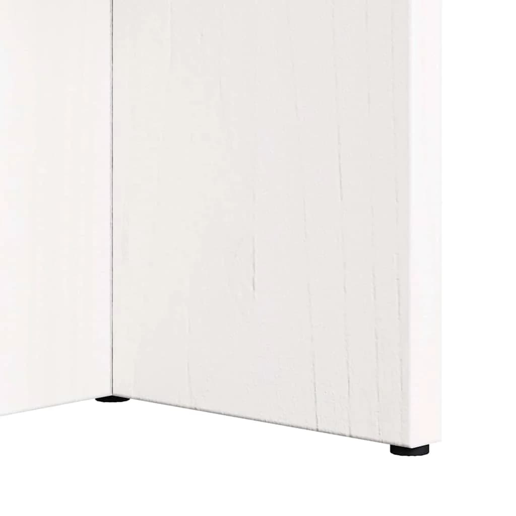 Klubska miza Bela 80 x 39,5 x 35 cm Trden borov les - slika 11