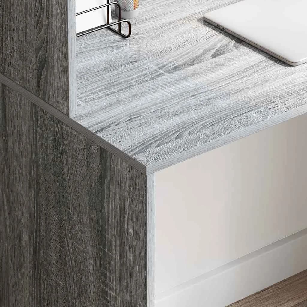 Miza Siva Sonoma Inženirski les 102 x 50 x 124 cm - slika 4