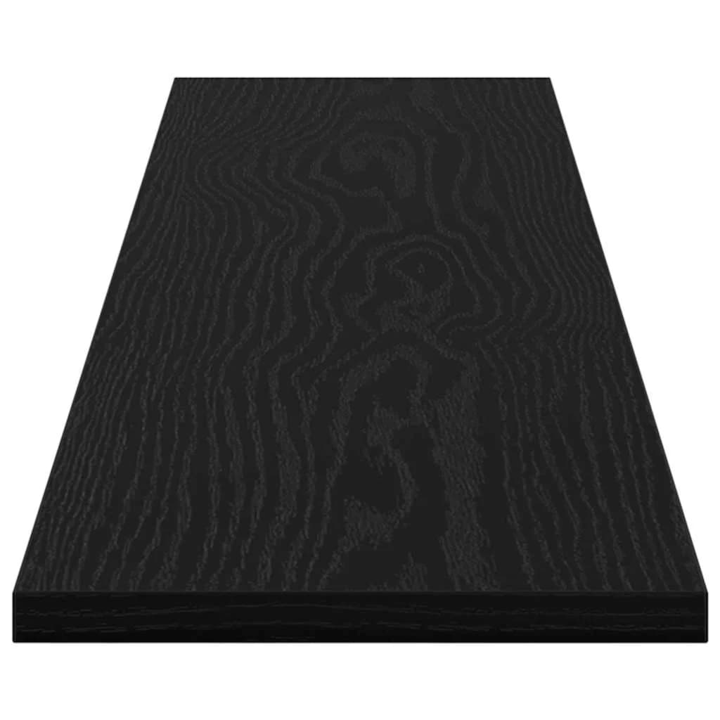 Polica za knjige 3 nivojev 4 kos 100 x 20 x 1,5 cm Črna - slika 7