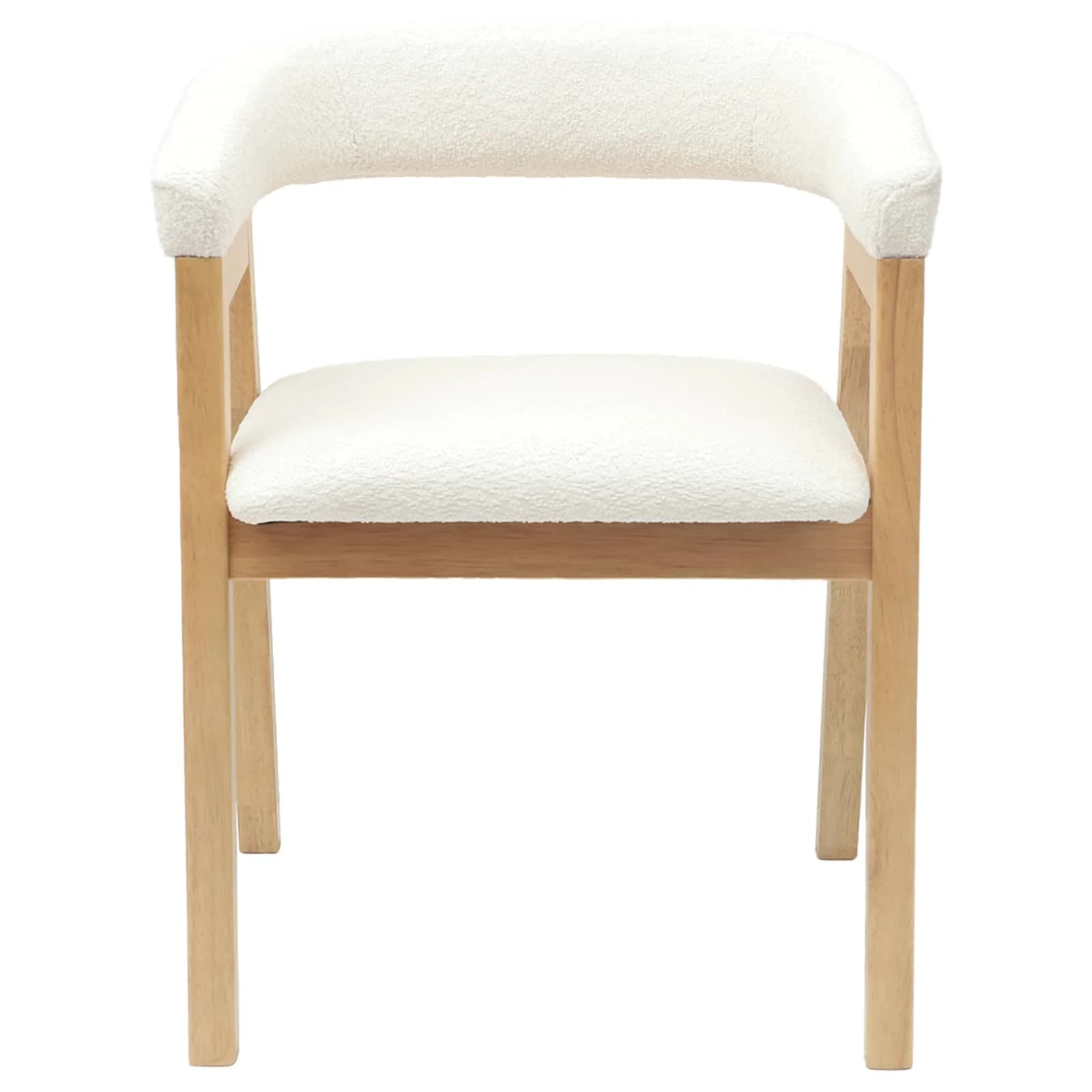 Jedilni stoli 2 kos Masivno gumovo les Naravna 54 x 57 x 73 cm - slika 5