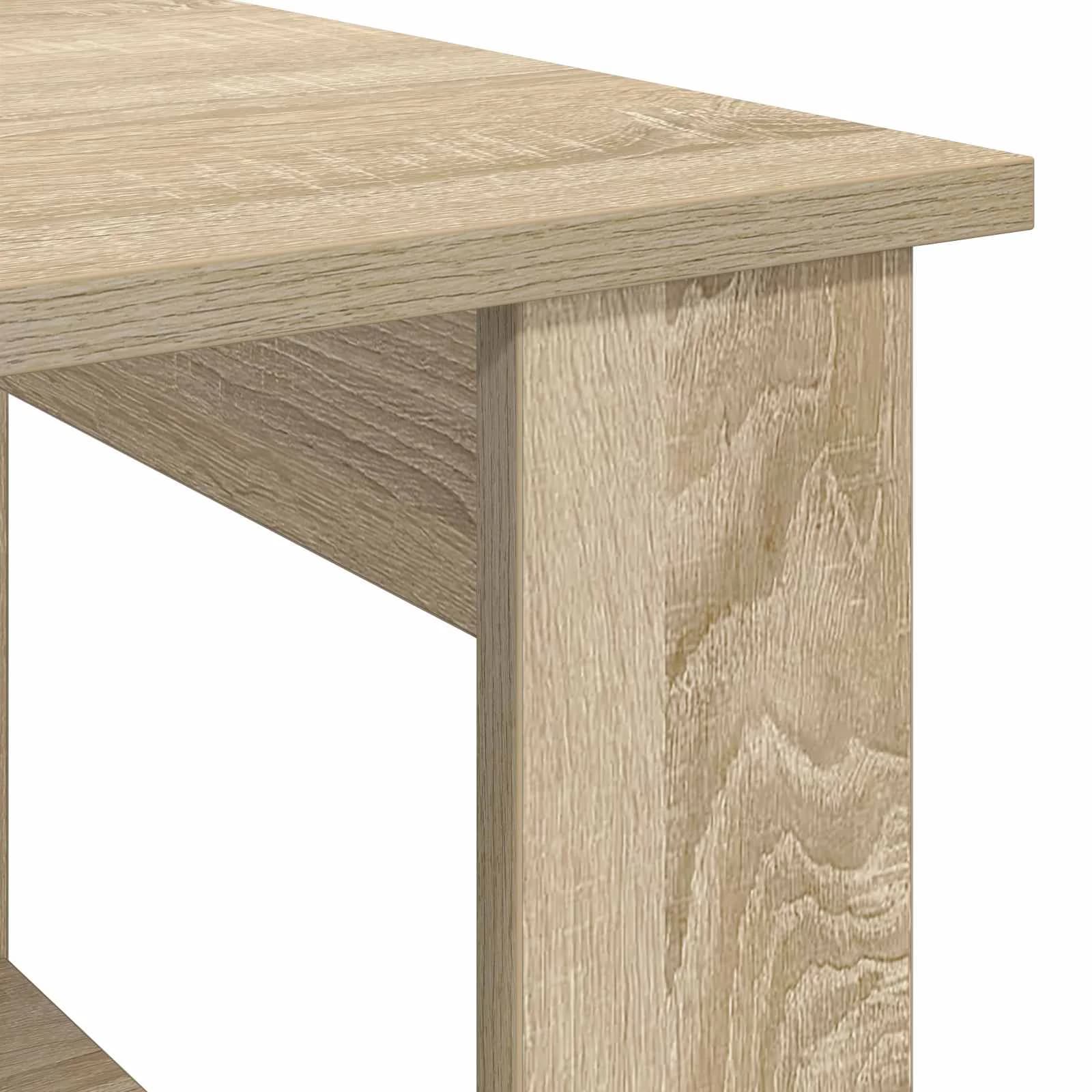 Klubska miza Sonoma hrast 72 x 50 x 50 cm Inženirski les - slika 8