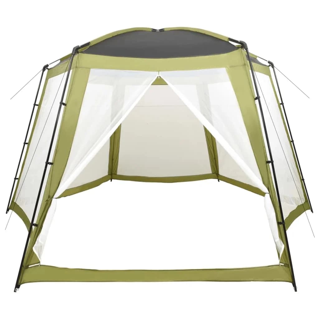 Šotor za bazen iz blaga 500x433x250 cm zelen - slika 3