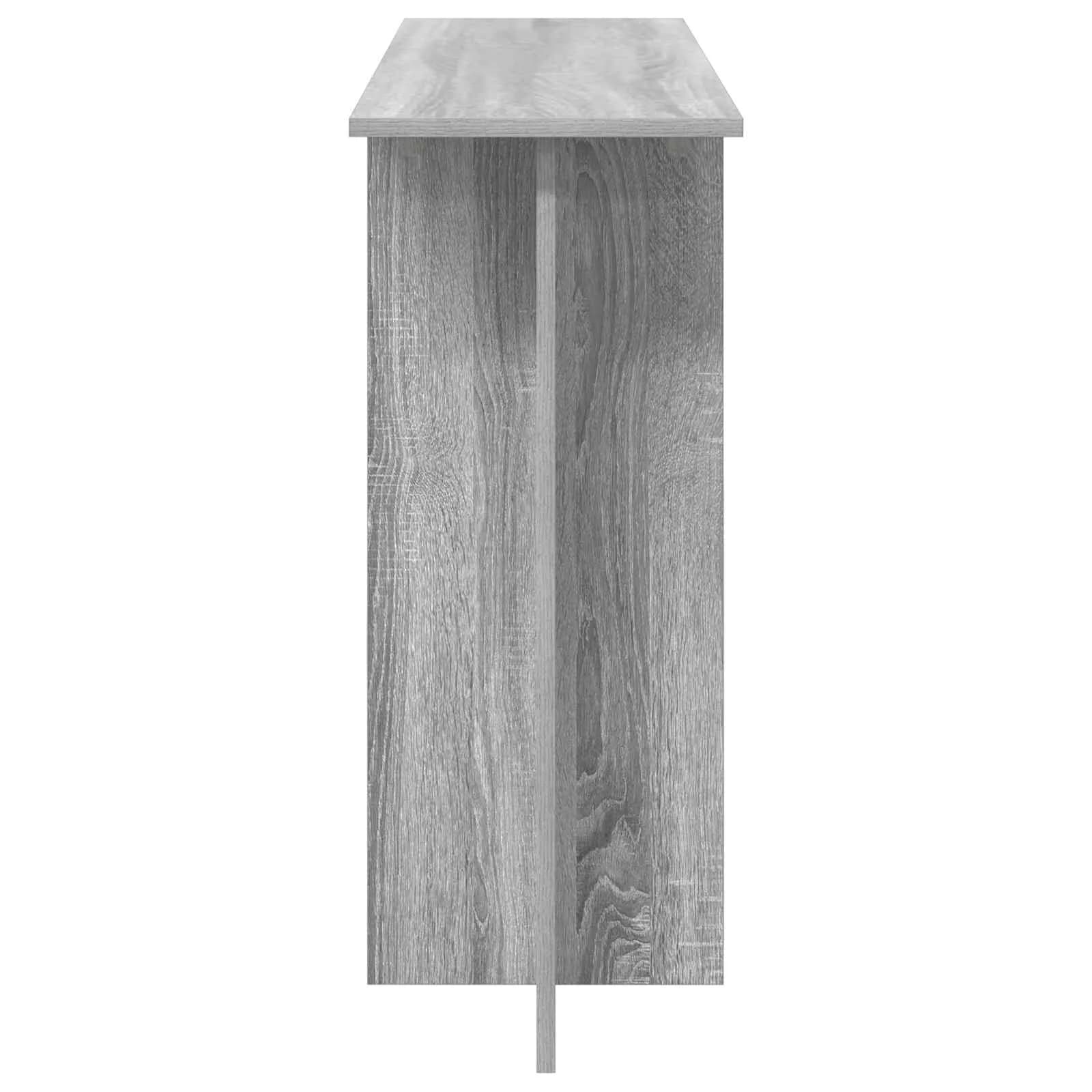 Konzolna miza Siva Sonoma 100 x 30 x 75 cm Inženirski les - slika 6