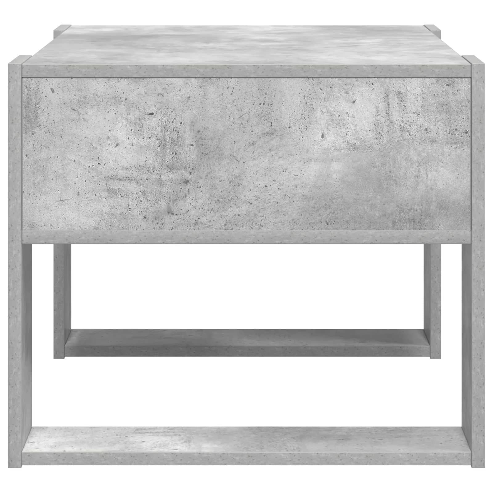 Klubska miza Betonsko siva 66 x 53 x 45 cm Inženirski les - slika 6