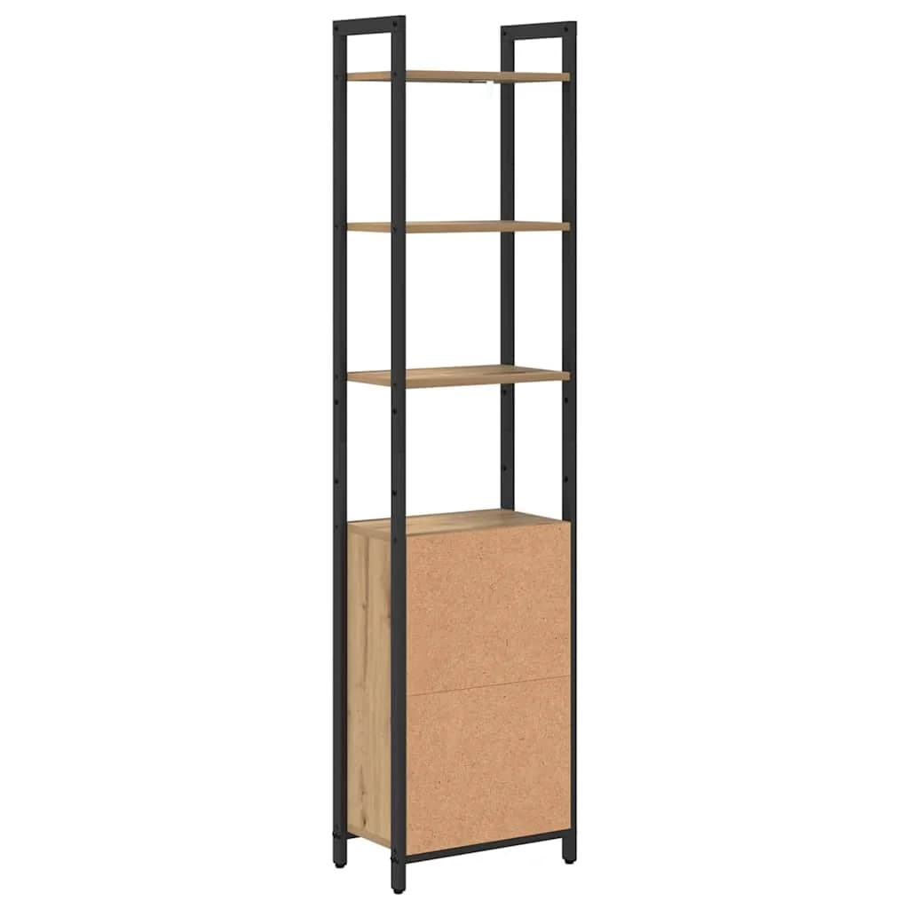 Knjigovni omar 6 nivojev 40 x 24 x 161 cm Inženirski les - slika 8