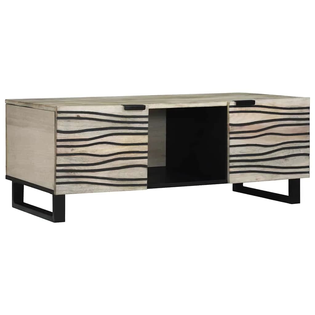 Klubska miza Bela 100 x 54 x 40 cm Inženirski les