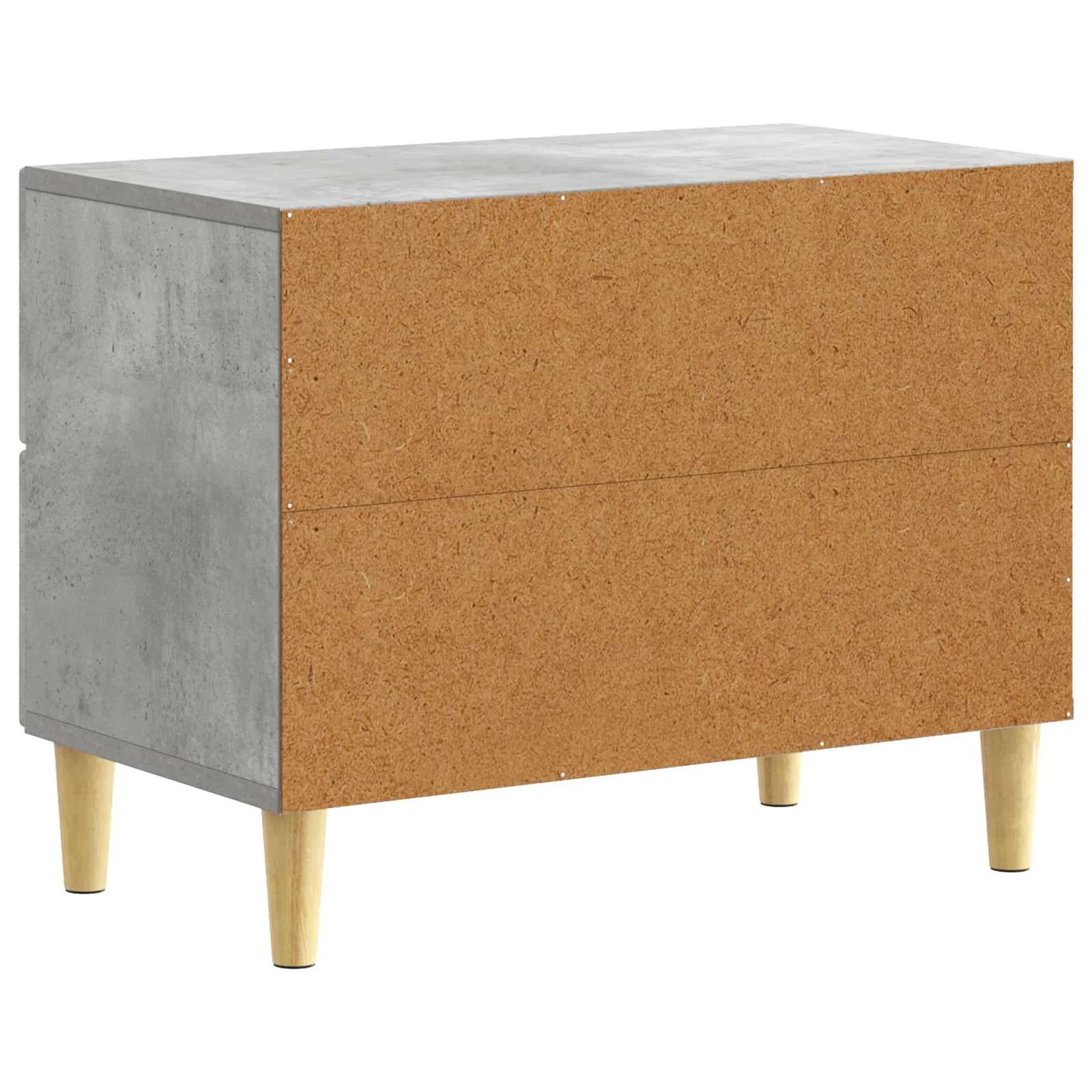 Nočna omarica Betonsko siva 62 x 34,5 x 48 cm Inženirski les - slika 6
