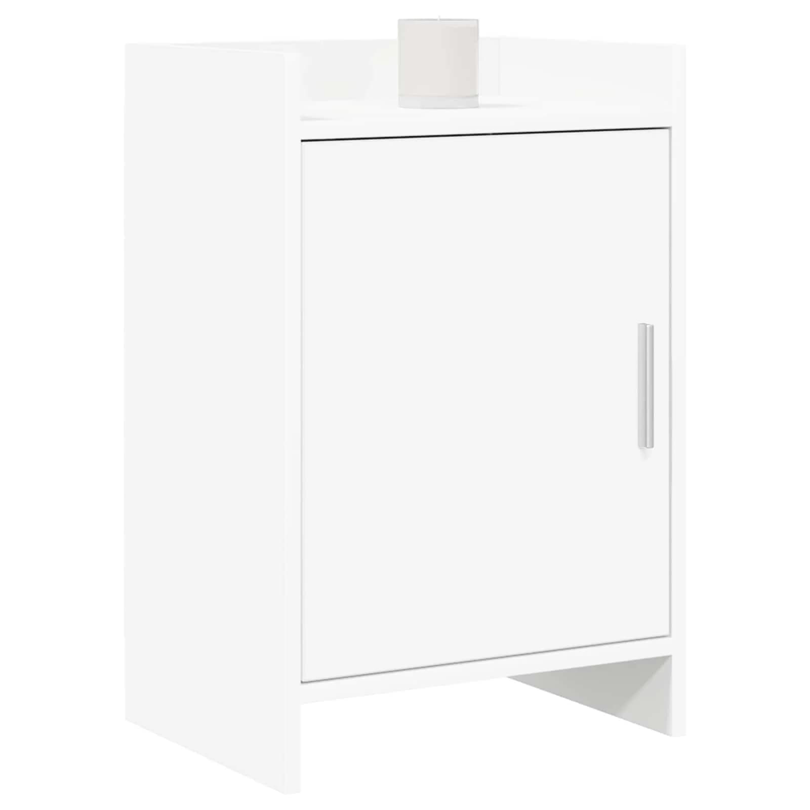 Posteljne mize Bela 40 x 30 x 60 cm Inženirski les - slika 2
