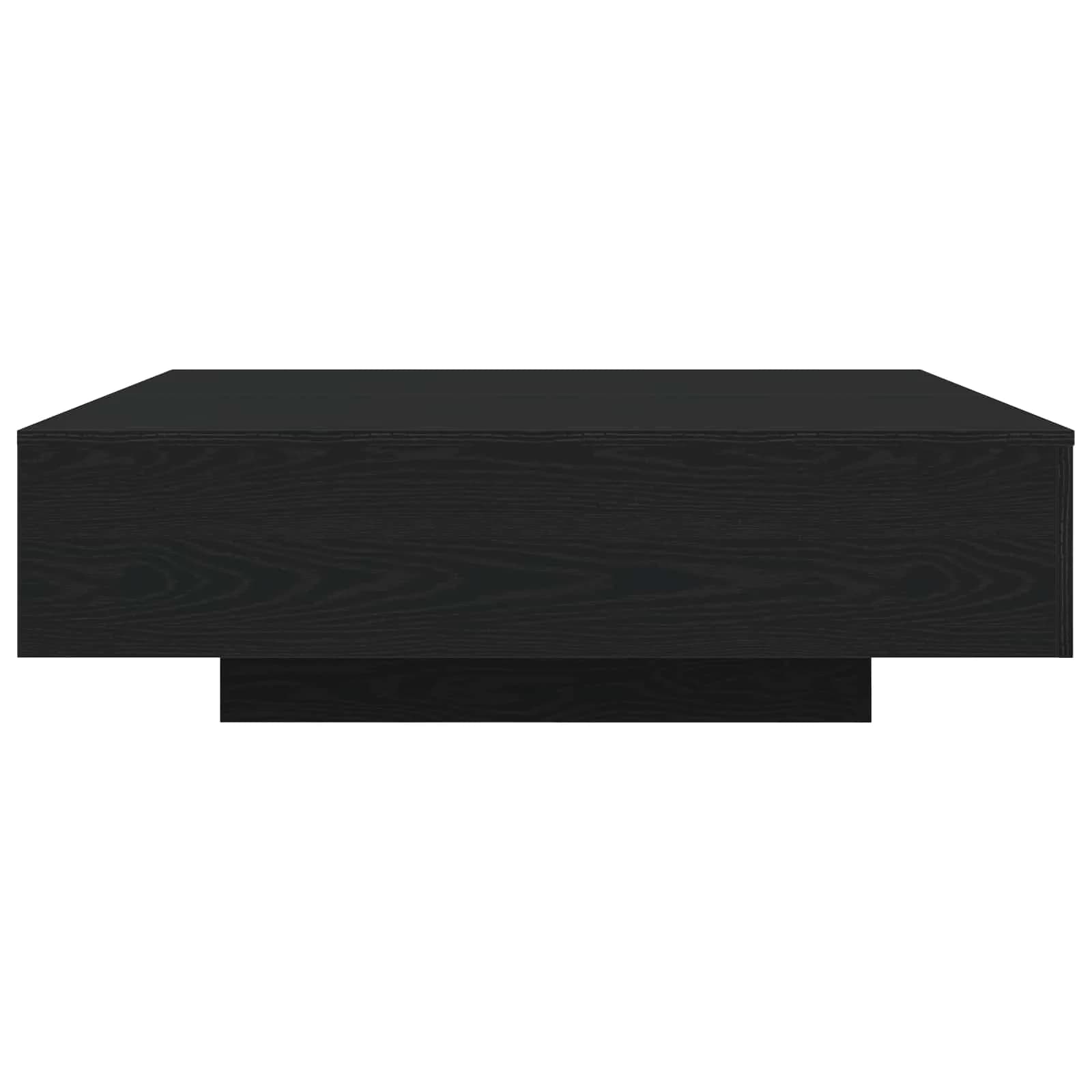 Kavna mizica z LED trakovi Črni hrast 100 x 100 x 31 cm - slika 6