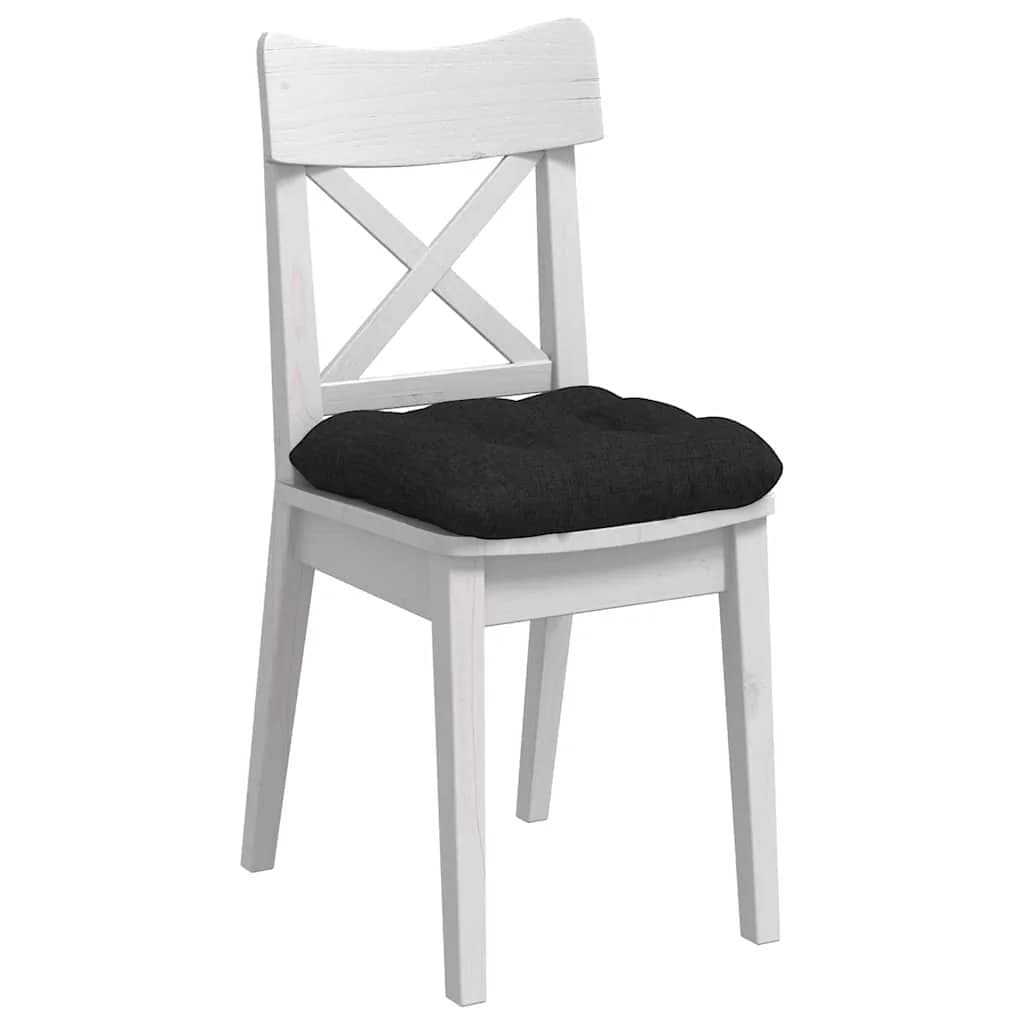 Sedežne blazine 4 kos Blago Črna 45 x 45 x 12 cm - slika 3