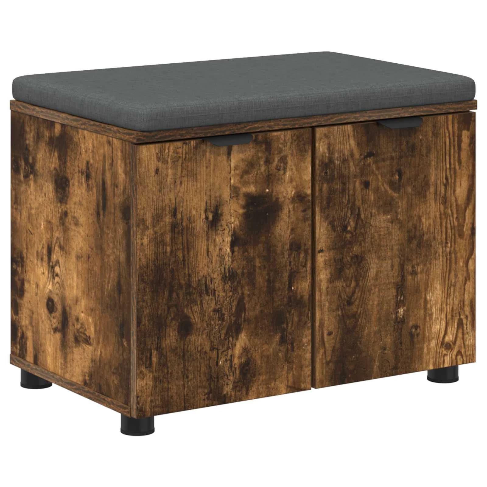Haldna klop z blazino s polico Dimljeni Hrast 60 x 38 x 46 cm - slika 2