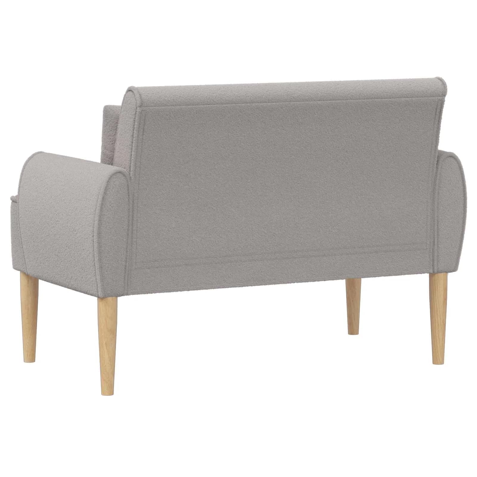 Dvojnica s gumbi Svetlo siva 117 x 67 x 77 cm Bouclé - slika 5
