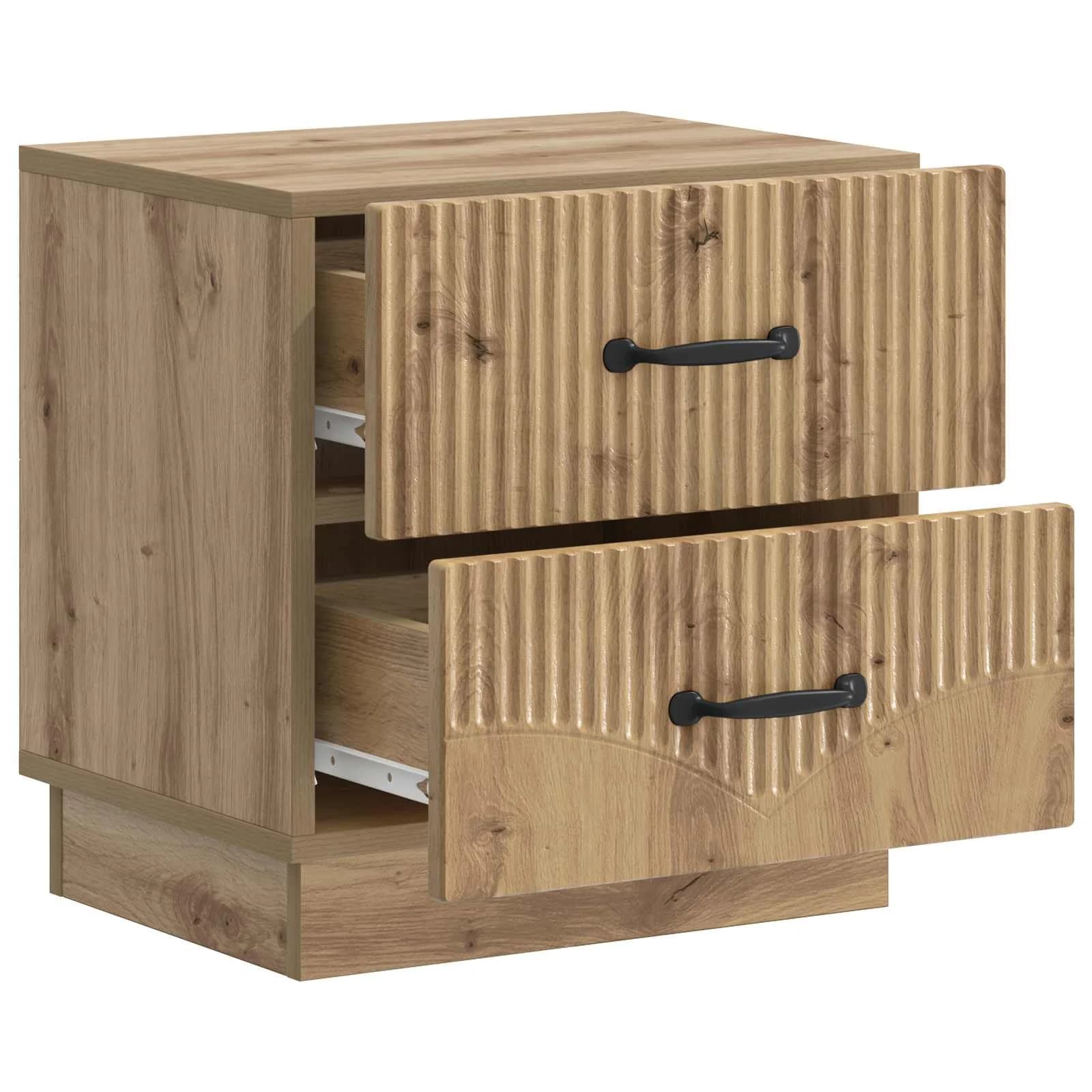 Nočna omarica Artisan hrast 43 x 34,5 x 44,5 cm Inženirski les - slika 4