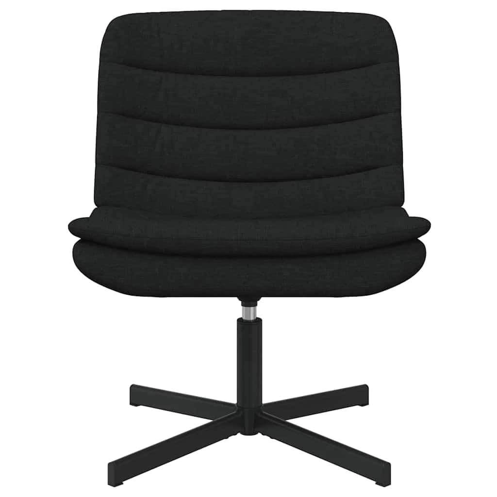 Vrtljiv stol Črna 63 x 75 x 76 cm blago - slika 4