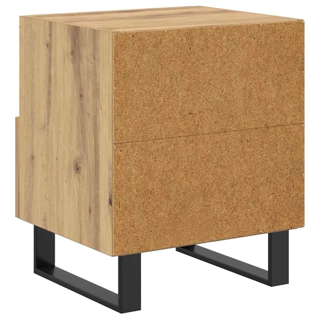 Nočna omarica Umetni hrast 40 x 35 x 47,5 cm Inženirski les - slika 8