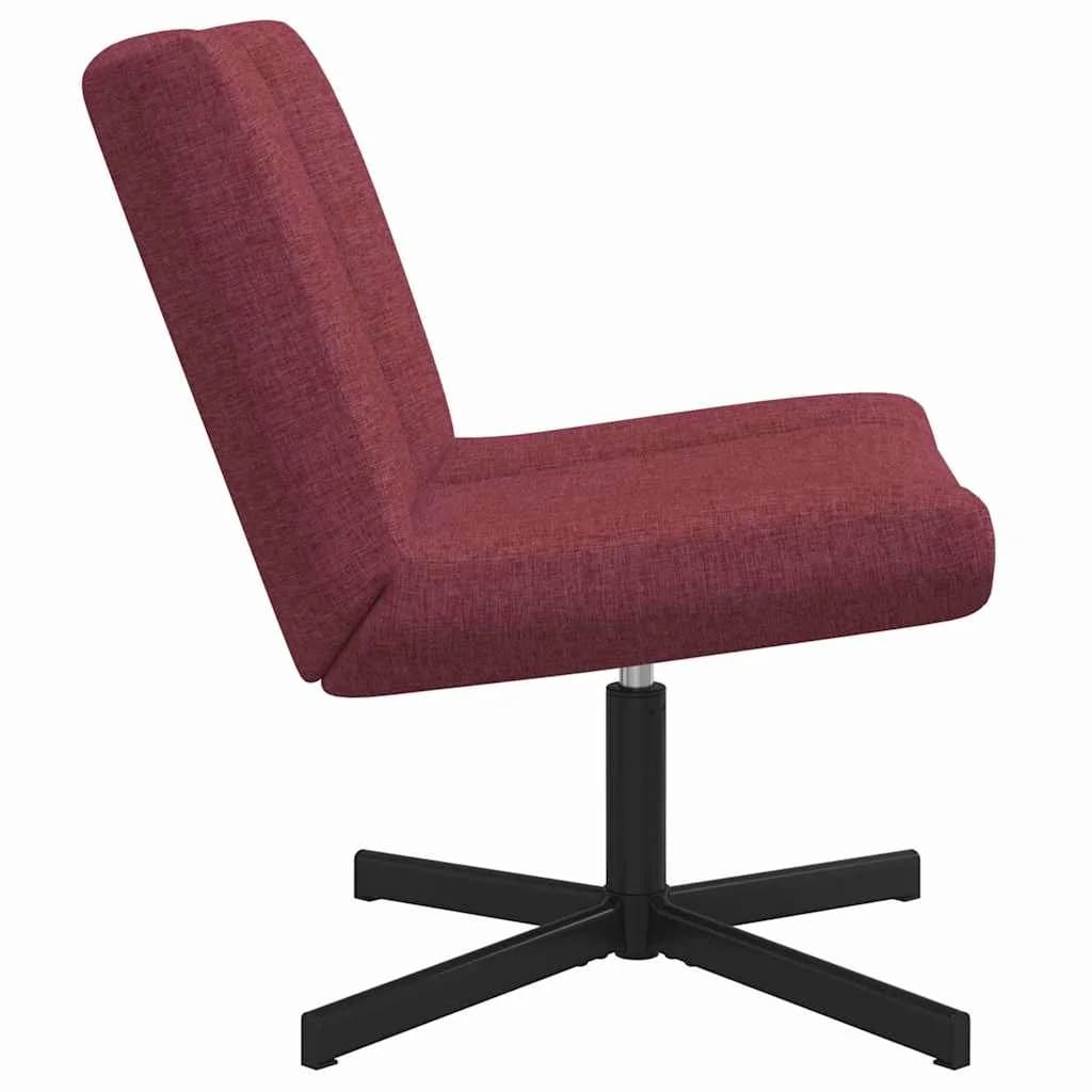 Vrtljiv stol Vinorodna rdeča 63 x 75 x 76 cm blago - slika 5