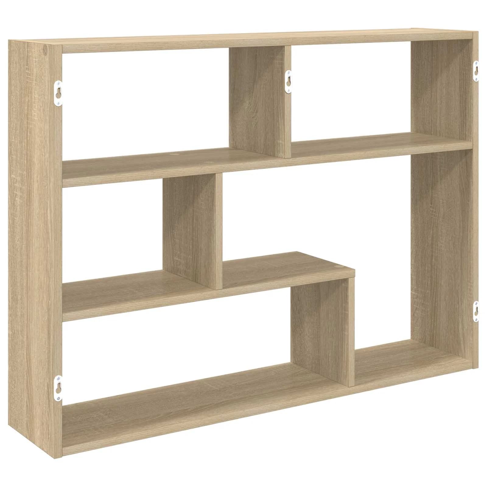 Stenska polica Montaža za steno Sonoma hrast 95 x 20 x 69,5 cm - slika 6