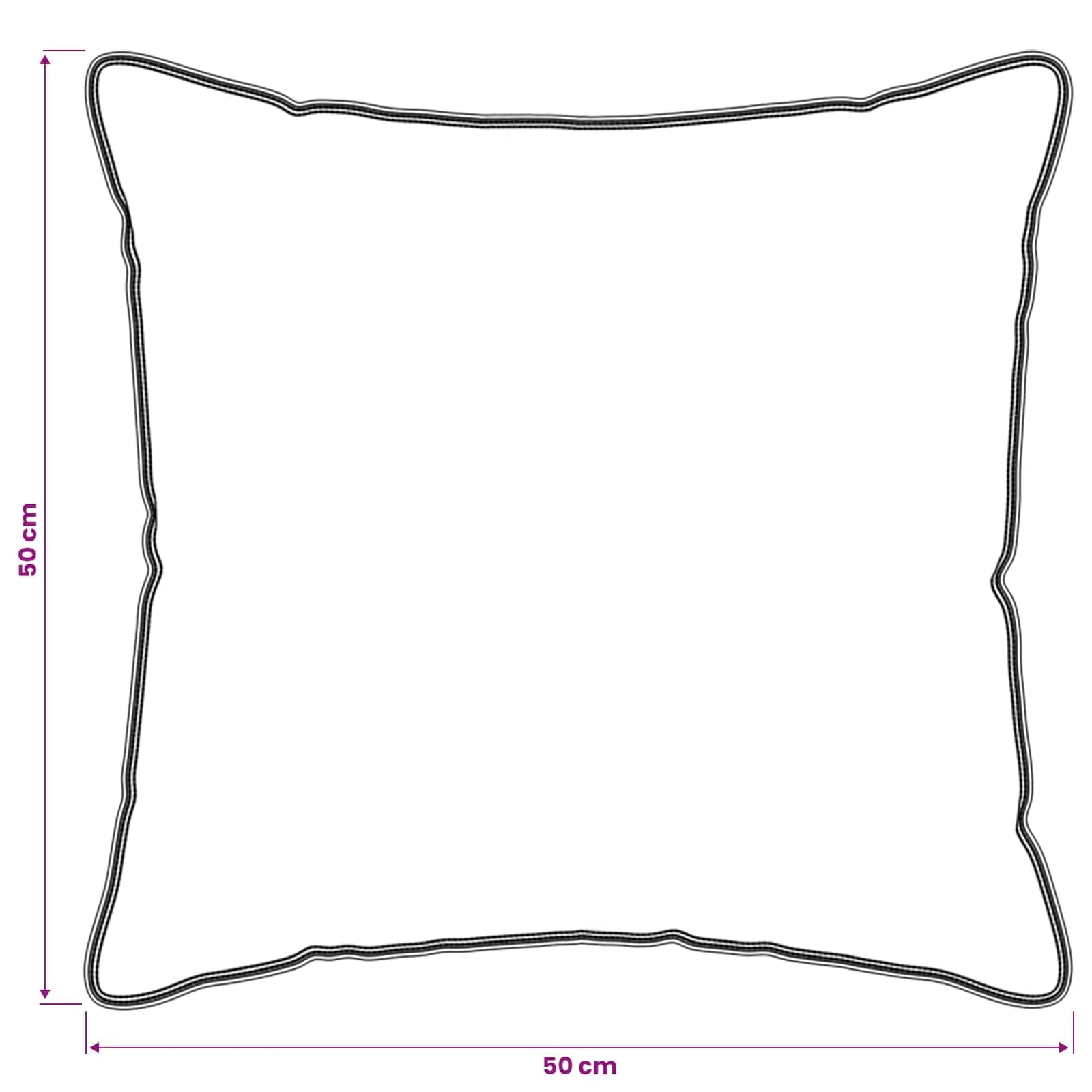 Vzglavnik 2 kos 50 x 50 cm Bambusova vlakna Bela - slika 6