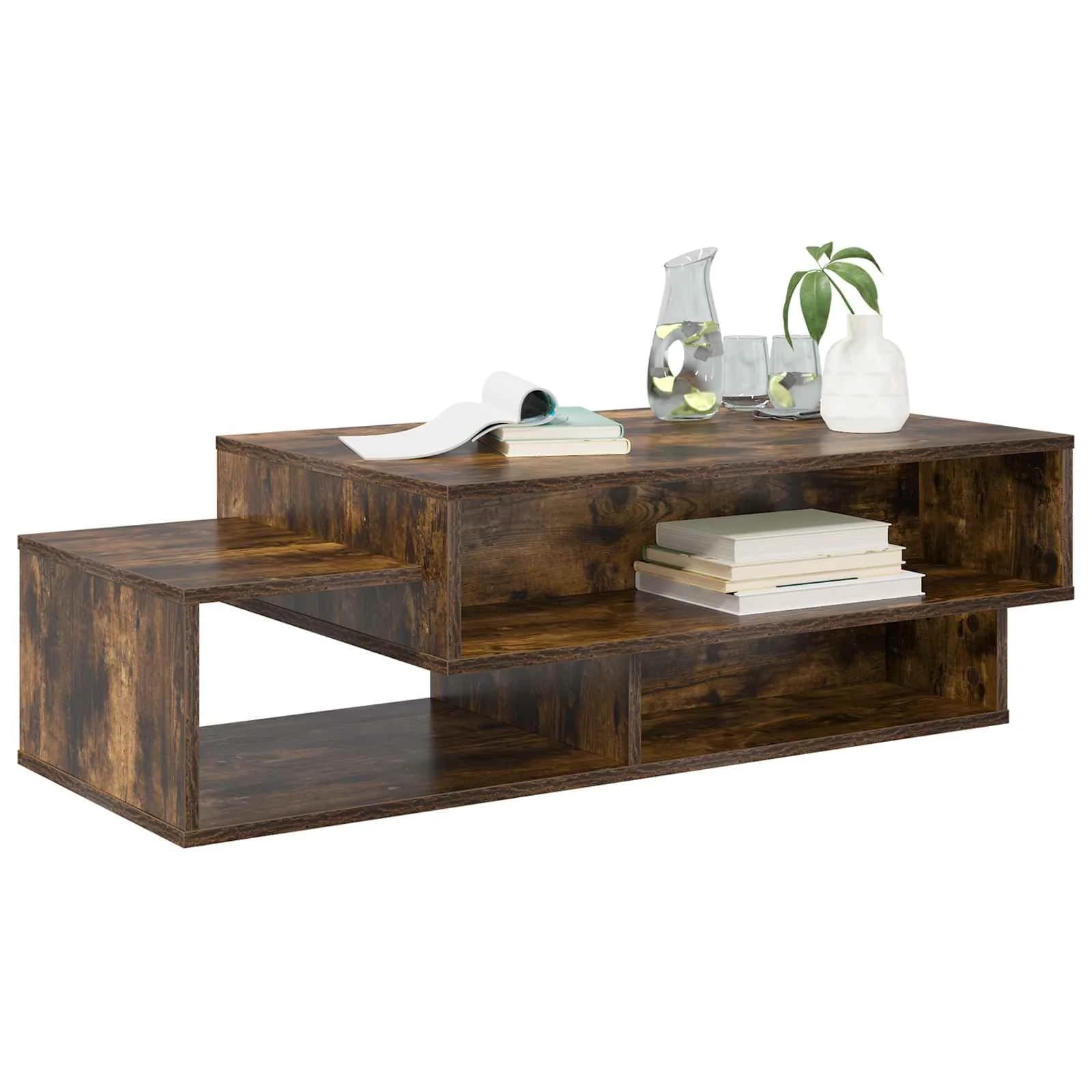 Klubska miza Dimljeni oreh 105 x 50 x 32,5 cm Inženirski les - slika 3