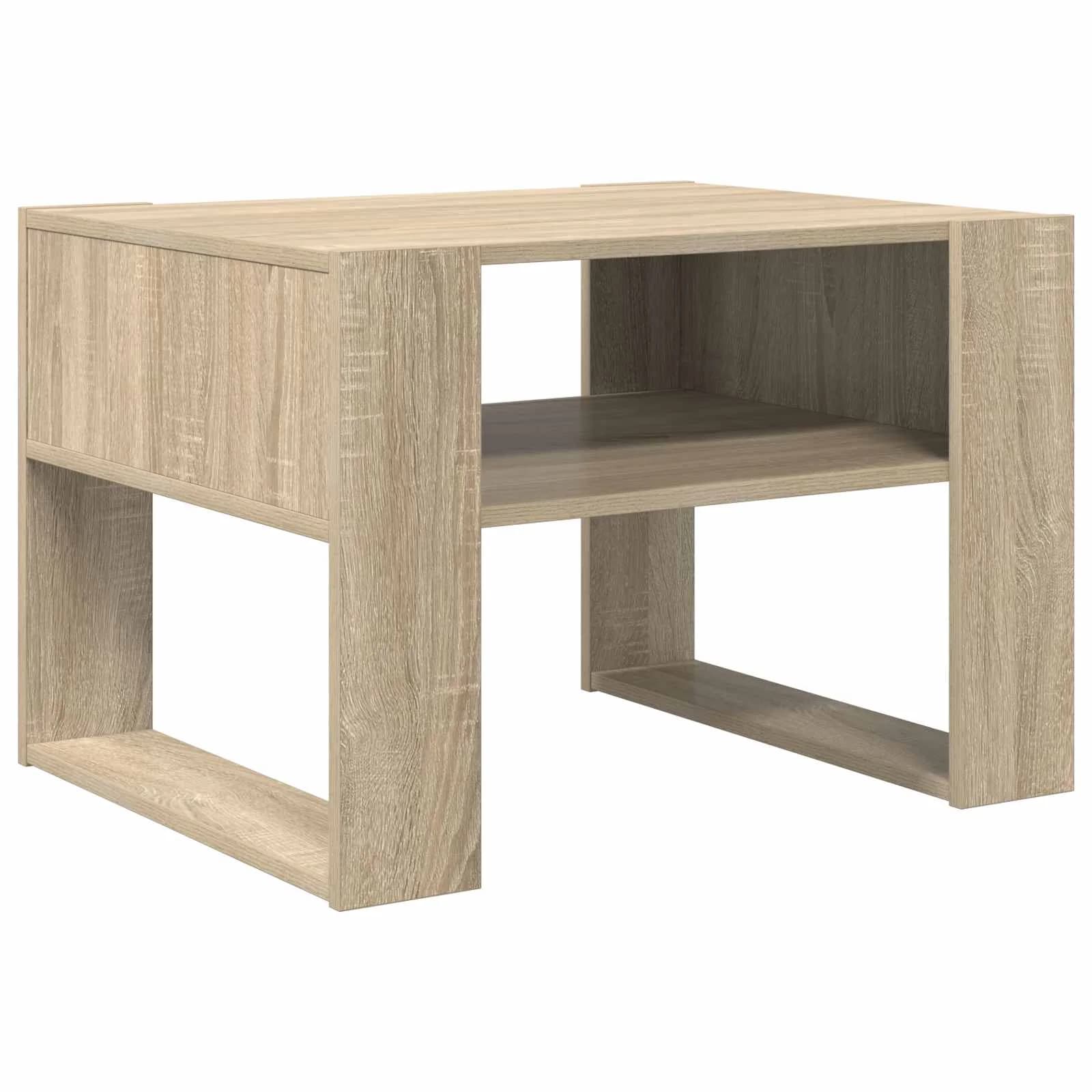 Klubska miza Sonoma hrast 66 x 53 x 45 cm Inženirski les - slika 7