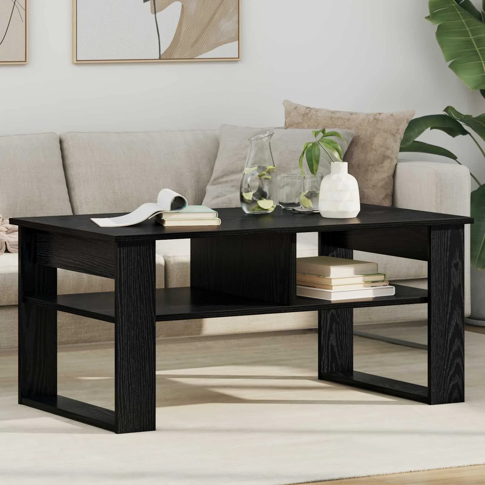 Klubska miza Črna Orehovina 96 x 54 x 44 cm Inženirski les
