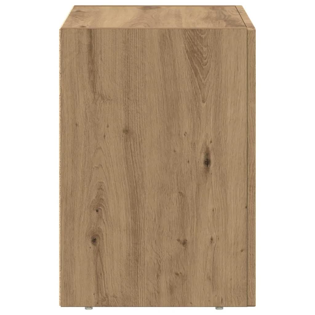 Nočna omarica ELST Umetni hrast 40 x 35 x 50 cm Inženirski les - slika 5