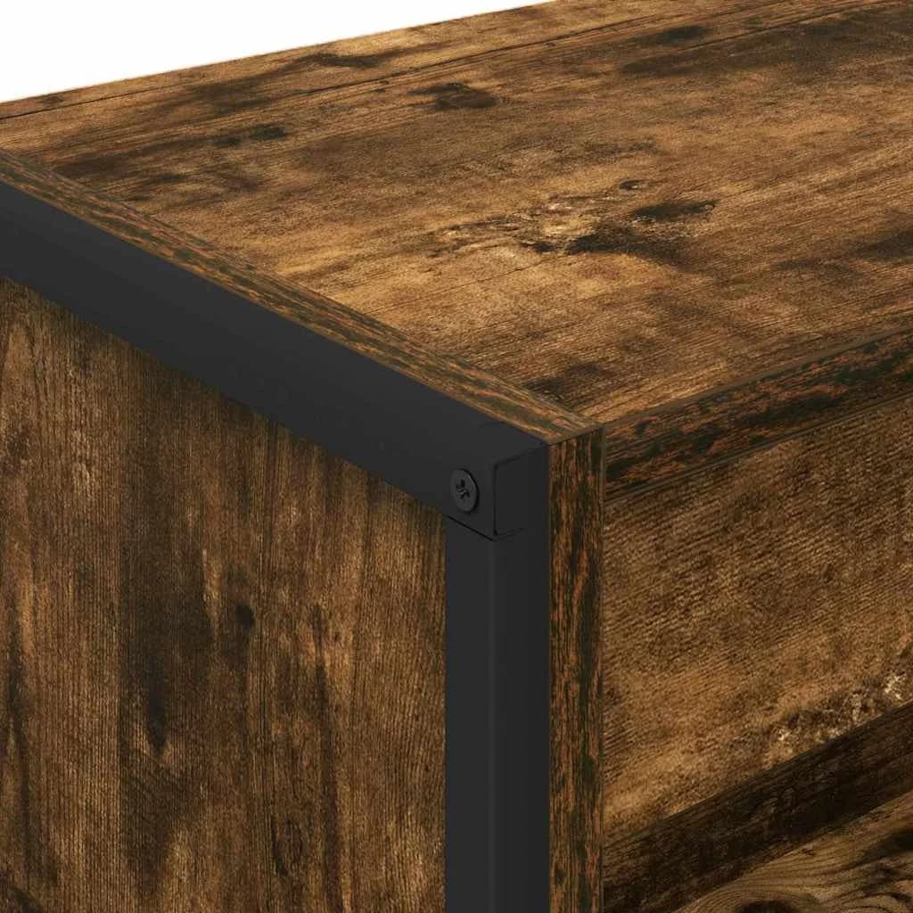 Knjigovni omar 60 x 30 x 86,5 cm Inženirski les Dimni hrast - slika 8