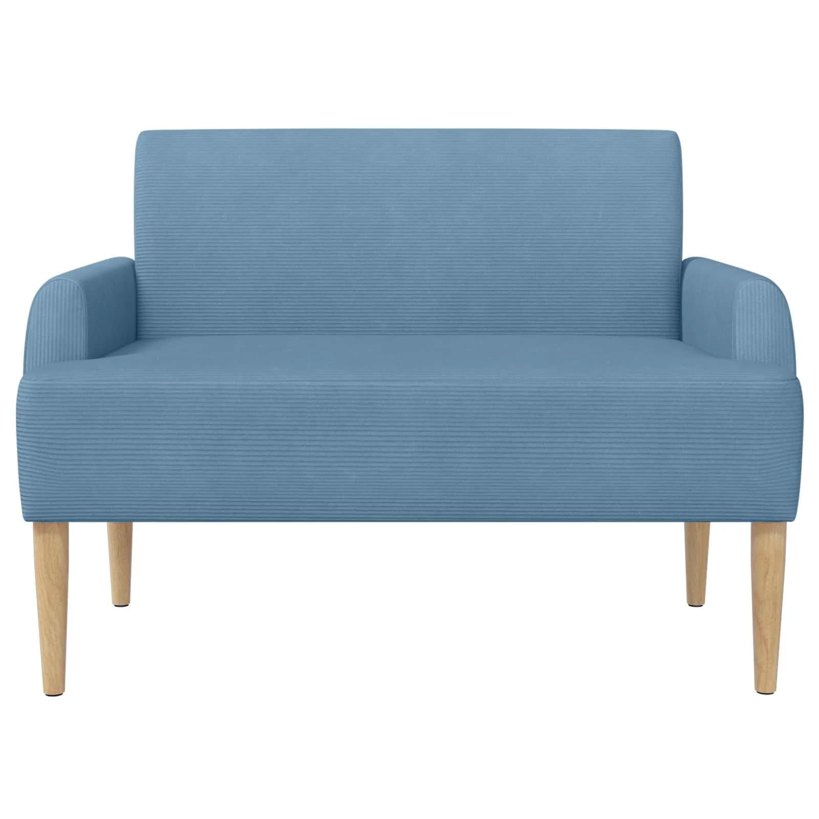 Dvojnica s gumbi Modra 116 x 67 x 81 cm Žametna tkanina - slika 3