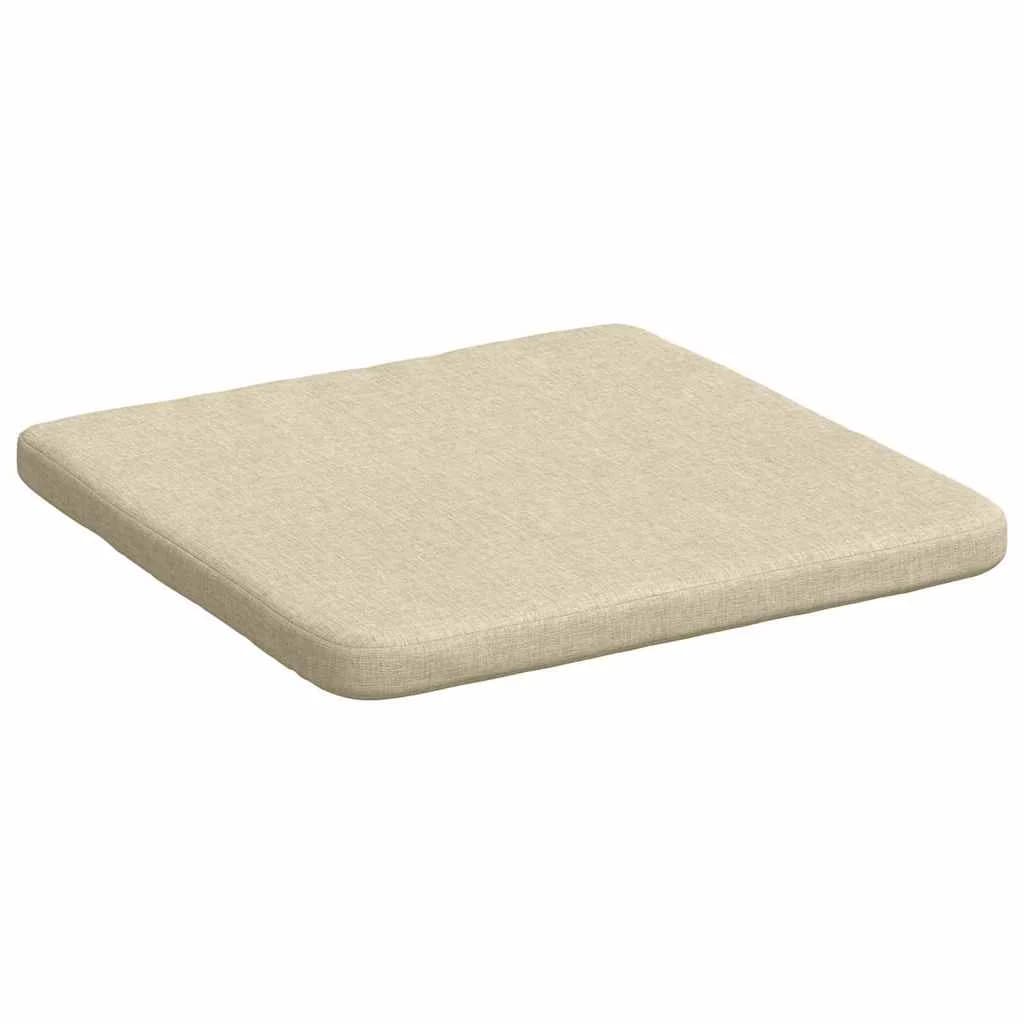 Sedežne blazine 4 kos blago krema 40 x 40 x 3 cm - slika 5
