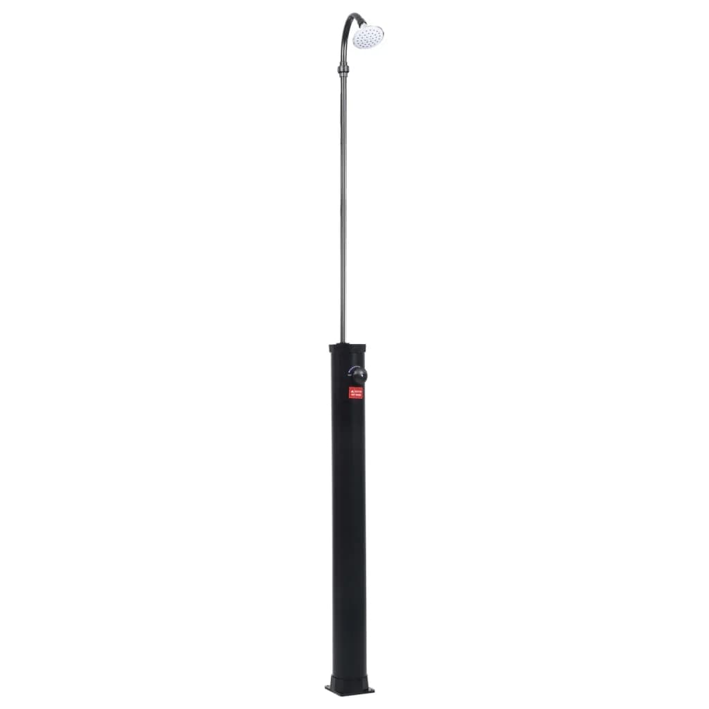 Vrtni solarni tuš črn 215 cm 8 L - slika 2