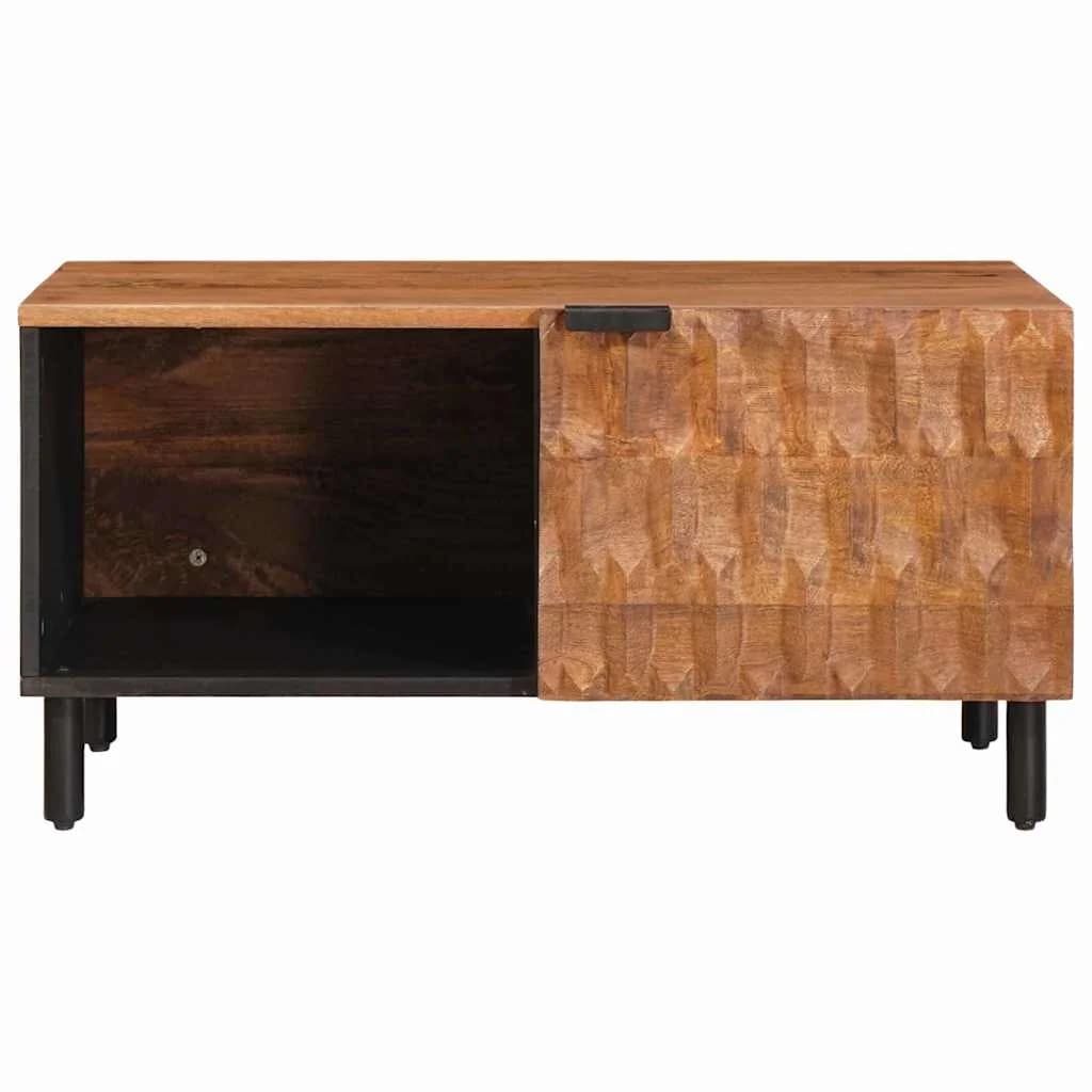 Klubska miza Rjava 80 x 50 x 40 cm Masiven les manga - slika 3