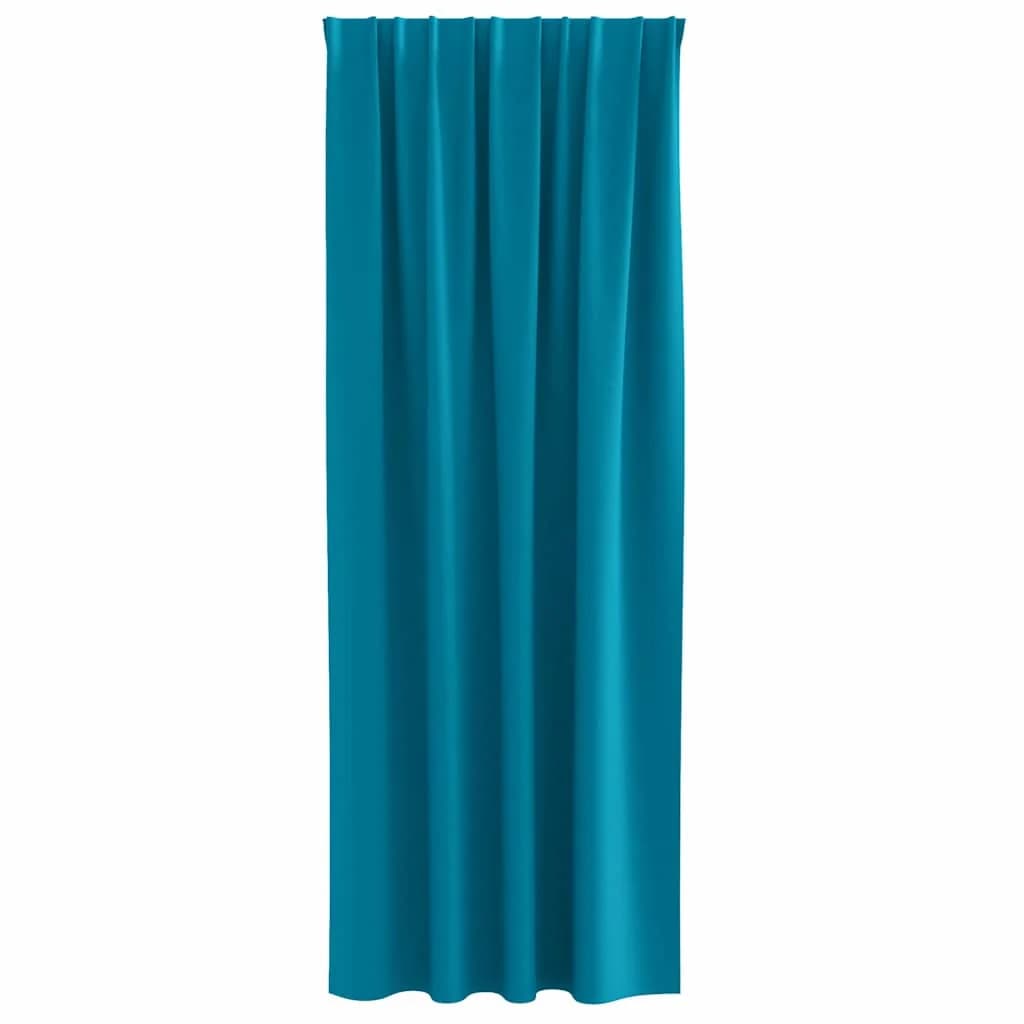 Zavese za zatemnitev z obroči 2 kos Turkizna 225 x 140 cm - slika 4