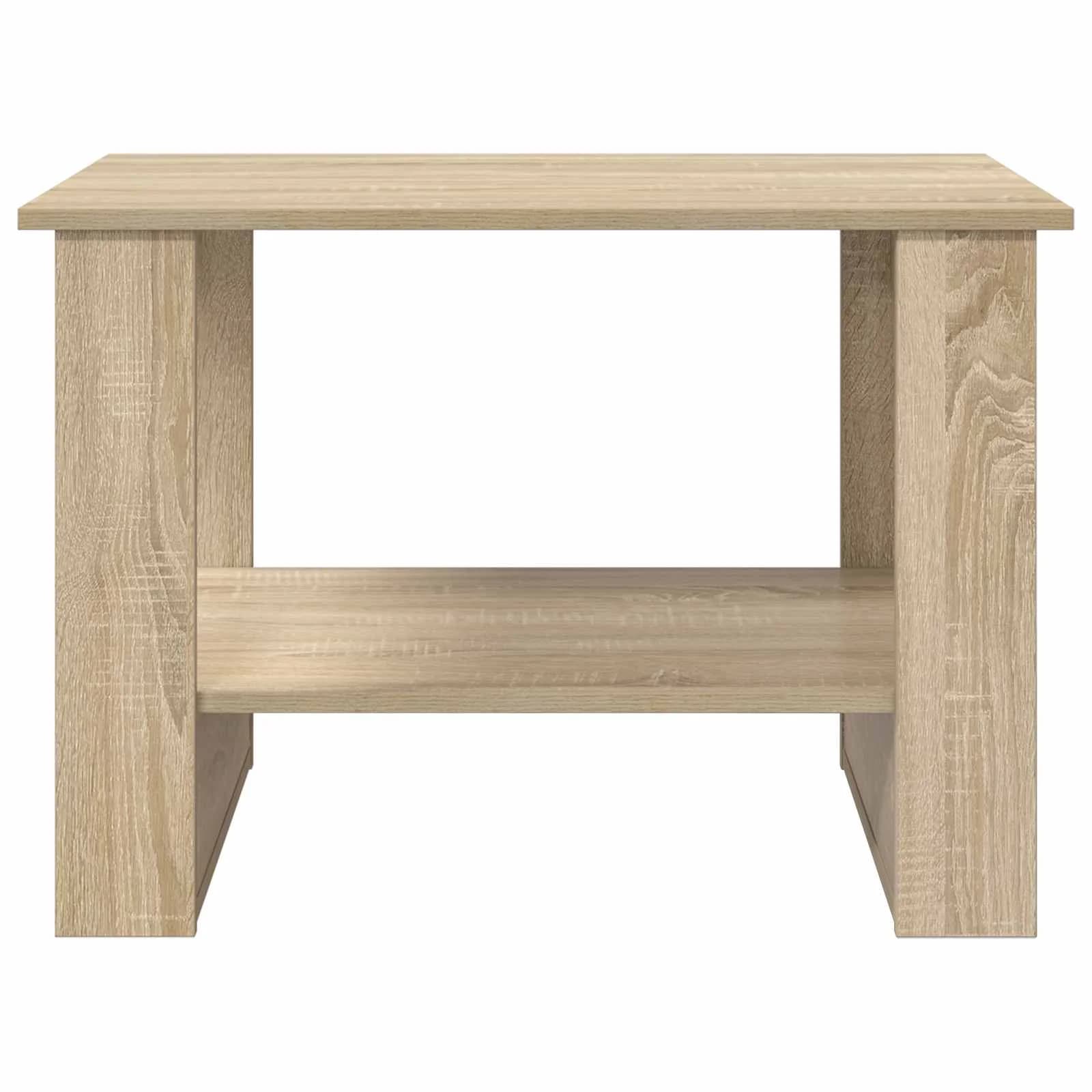Klubska miza Sonoma hrast 72 x 50 x 50 cm Inženirski les - slika 5