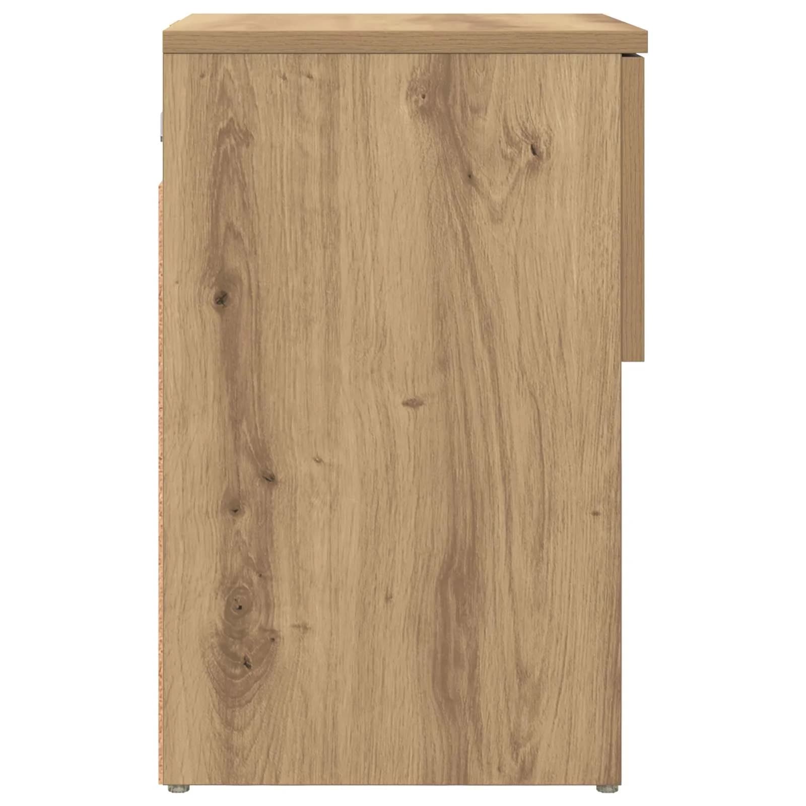 Posteljna omarica 2 kos Artisan hrast 29 x 31,5 x 49 cm - slika 8