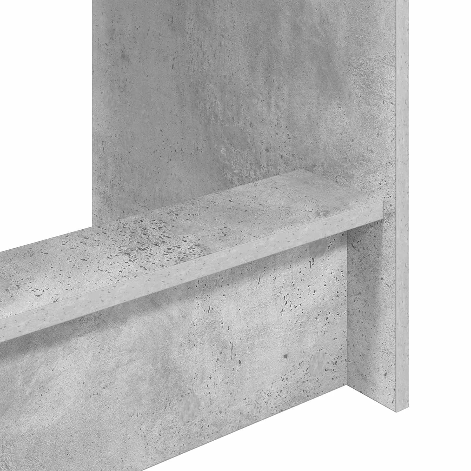 Posteljski pisalni miza Betonsko siva Inženirski les - slika 7