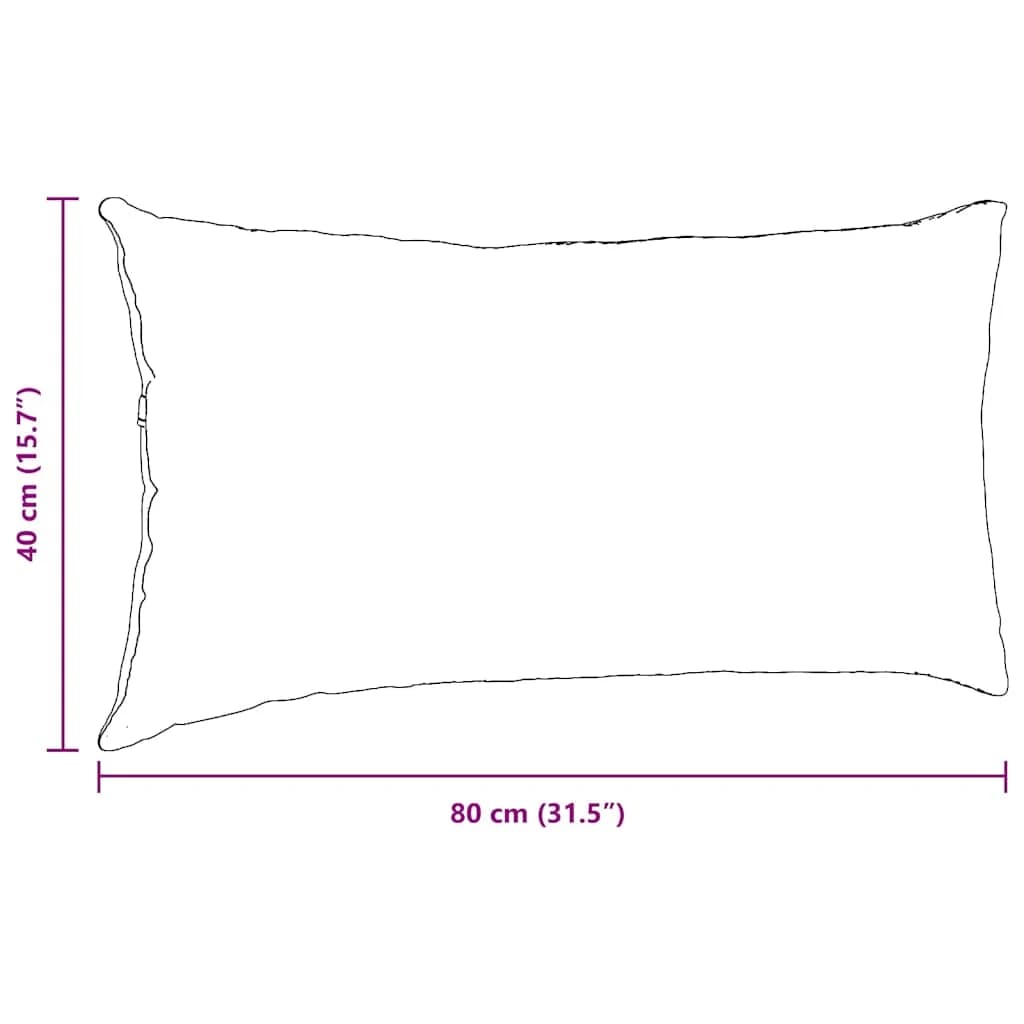 Blazine za kavč 2 pcs Temno siva 80 x 40 cm Žametna tkanina - slika 9