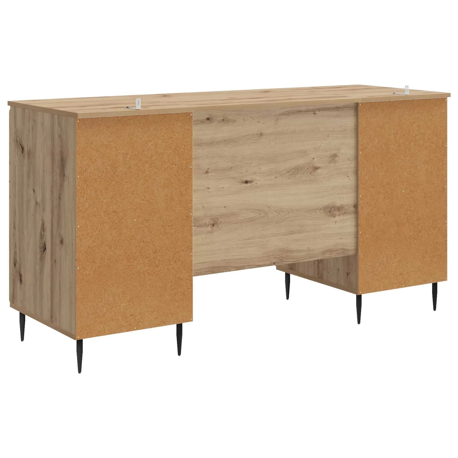 Miza Artisan hrast Inženirski les 142,5 x 50 x 75 cm - slika 7