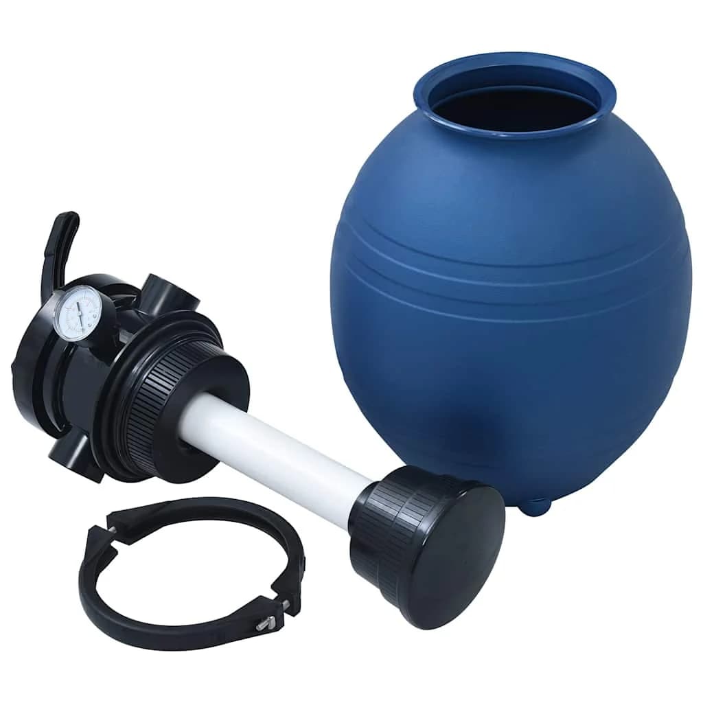 Bazenski peščeni filter s 4-pozicijskim ventilom moder 300 mm - slika 4