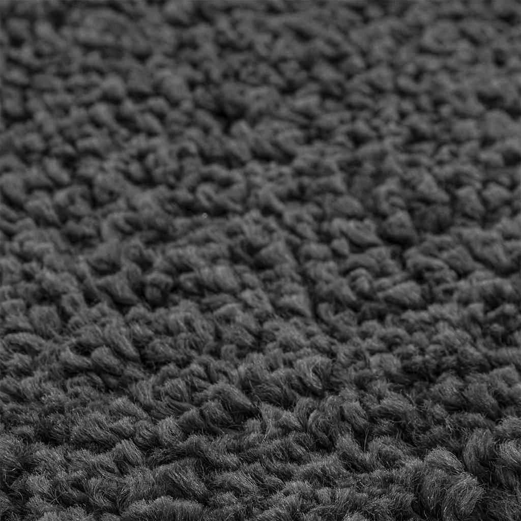 Antiskluzna Shaggy Preproga Temno siva 160 x 160 cm PP - slika 5