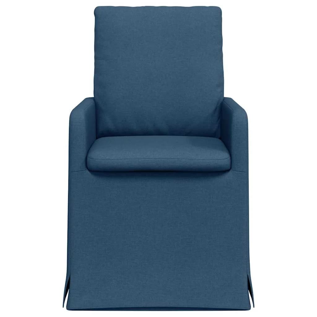 Jedilni stoli 2 kos blago Modra 57 x 67 x 98 cm - slika 4
