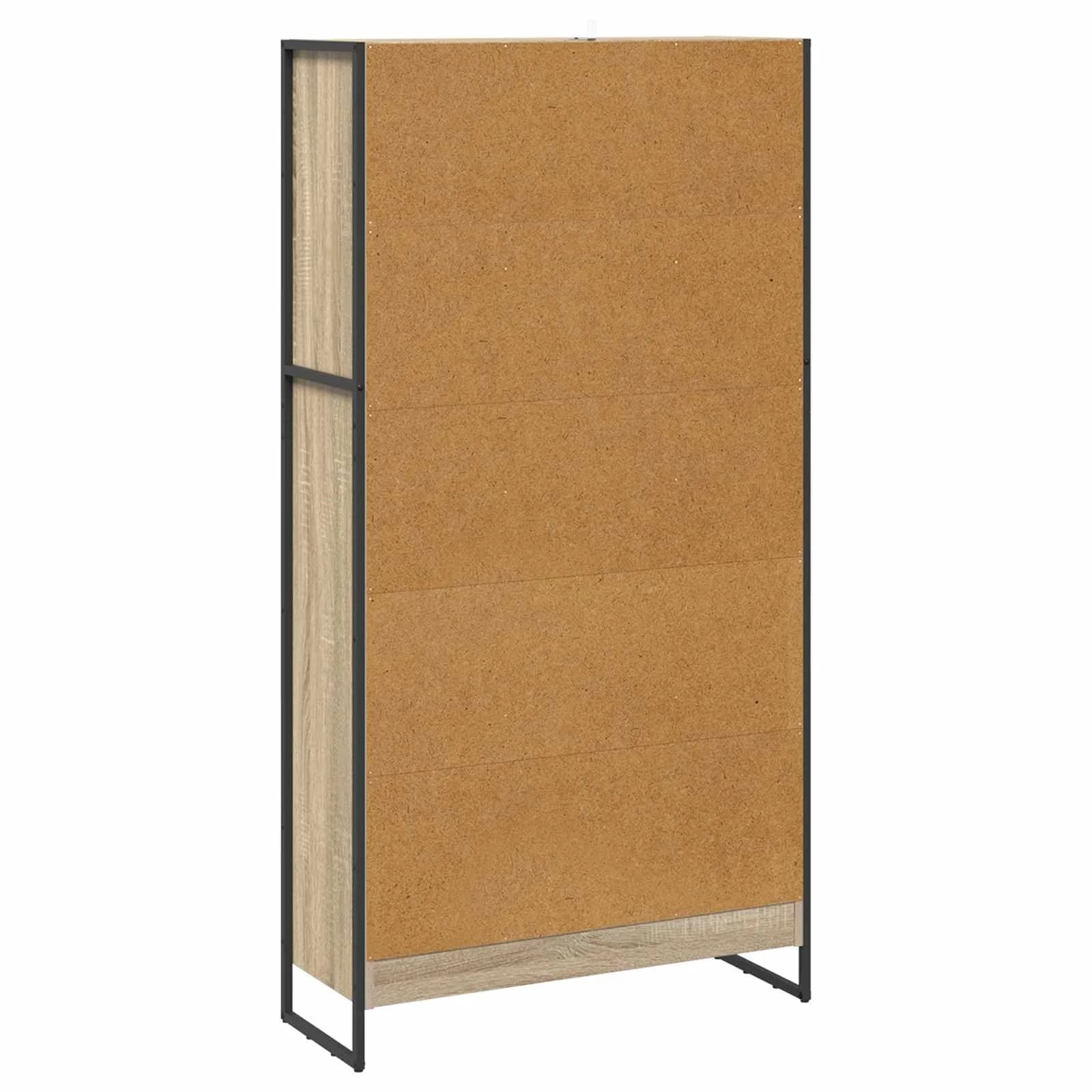 Knjigovni omar 80 x 30 x 155 cm Inženirski les Sonoma - slika 7