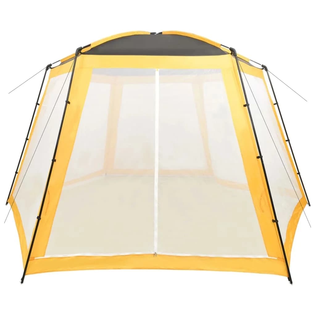 Šotor za bazen iz blaga 500x433x250 cm rumen - slika 2