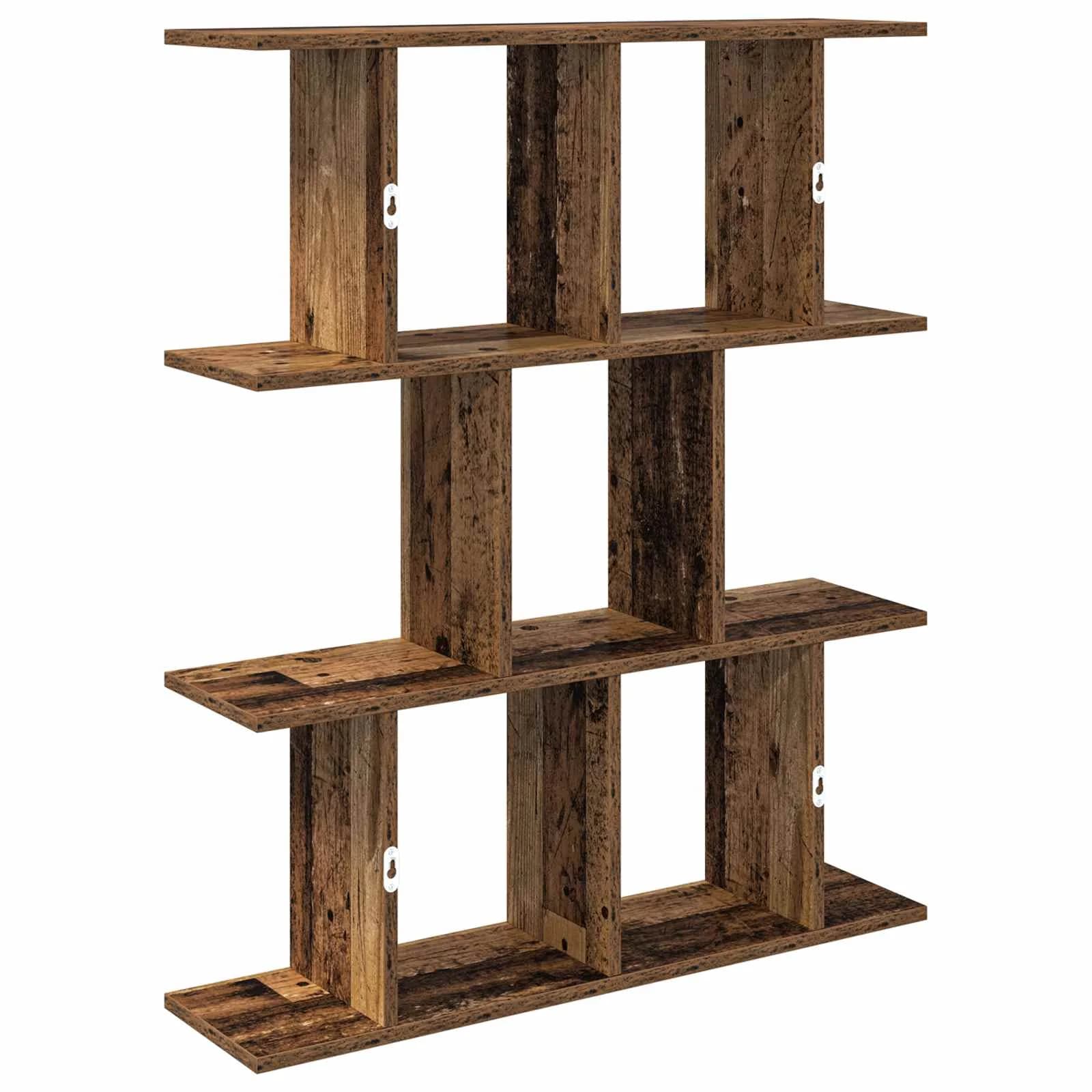 Stenska polica Star les 80 x 20 x 96 cm Inženirski les - slika 6