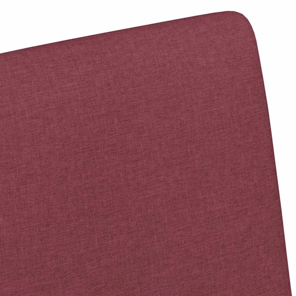 Jedilni stoli s kolesi 2 kos blago vinsko rdeča 57 x 66 x 94 cm - slika 8