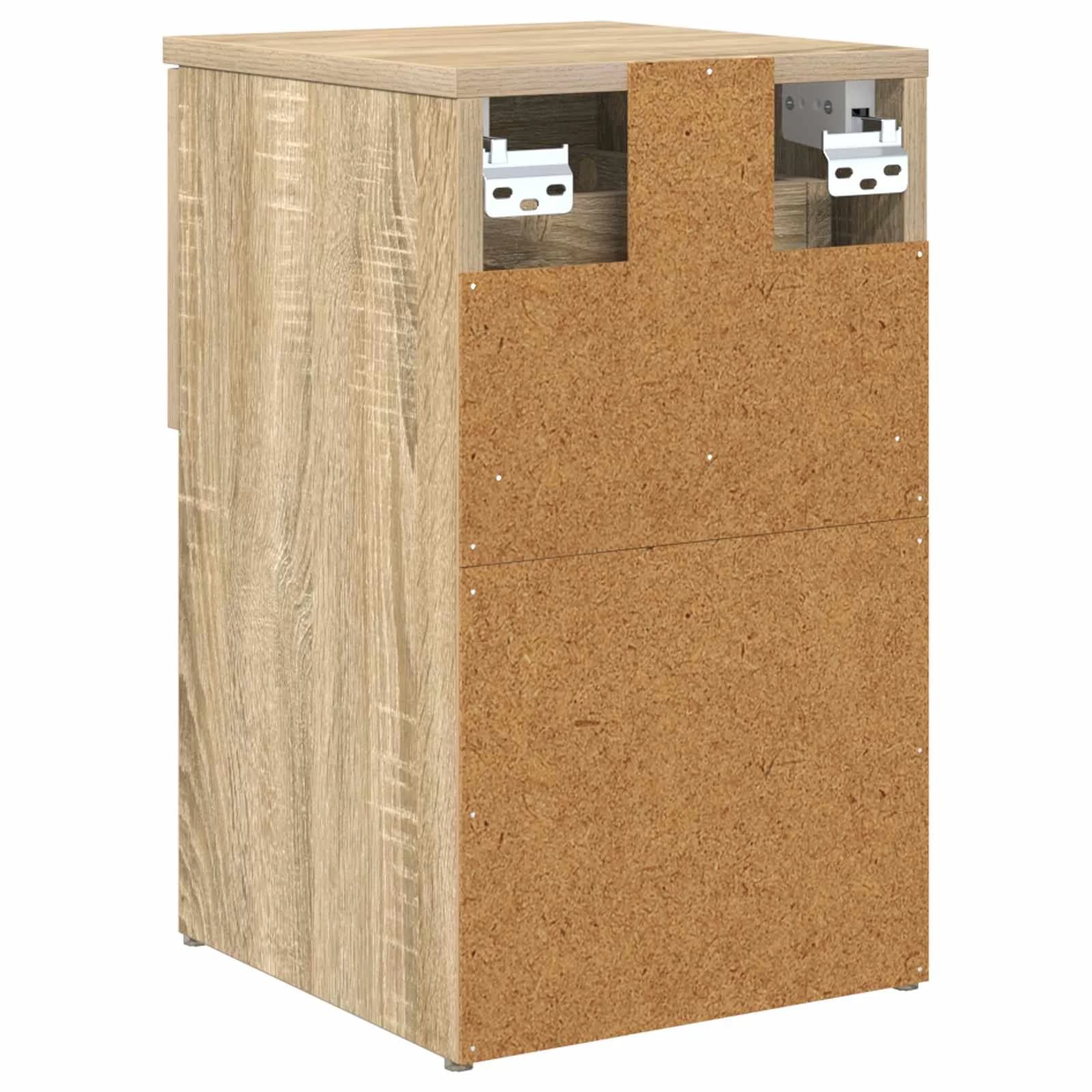 Posteljna omarica 2 kos Sonoma hrast 29 x 31,5 x 49 cm - slika 9