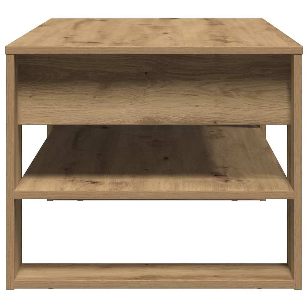 Klubska miza Umetni hrast 102 x 55 x 45 cm Inženirski les - slika 7