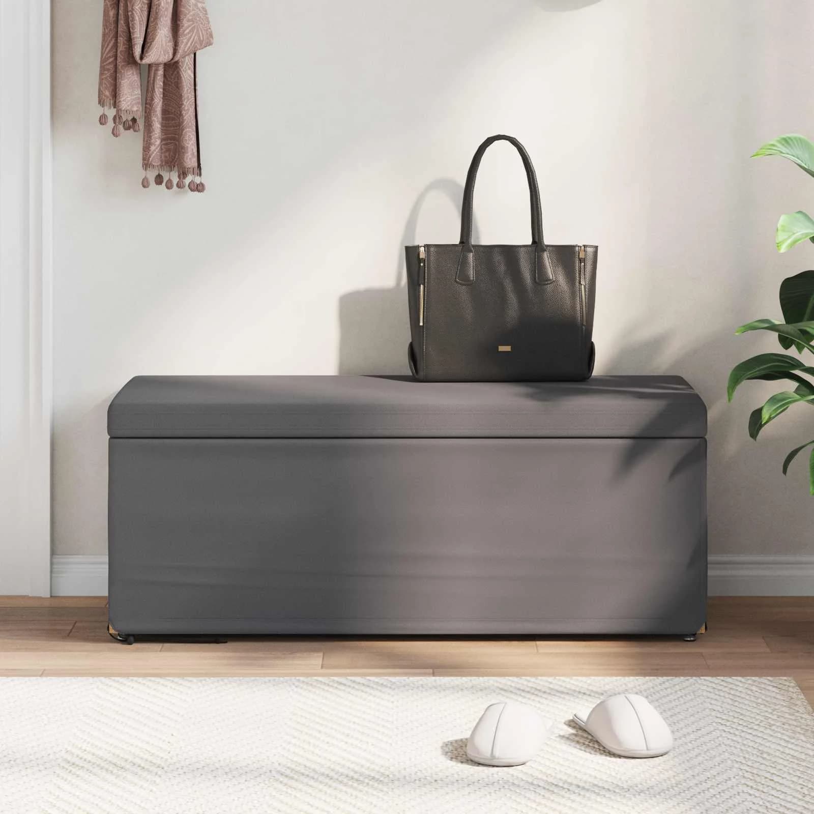 Stolica Siva 101 x 41 x 40 cm Umetno Usnje in Umetno Leseno - slika 3