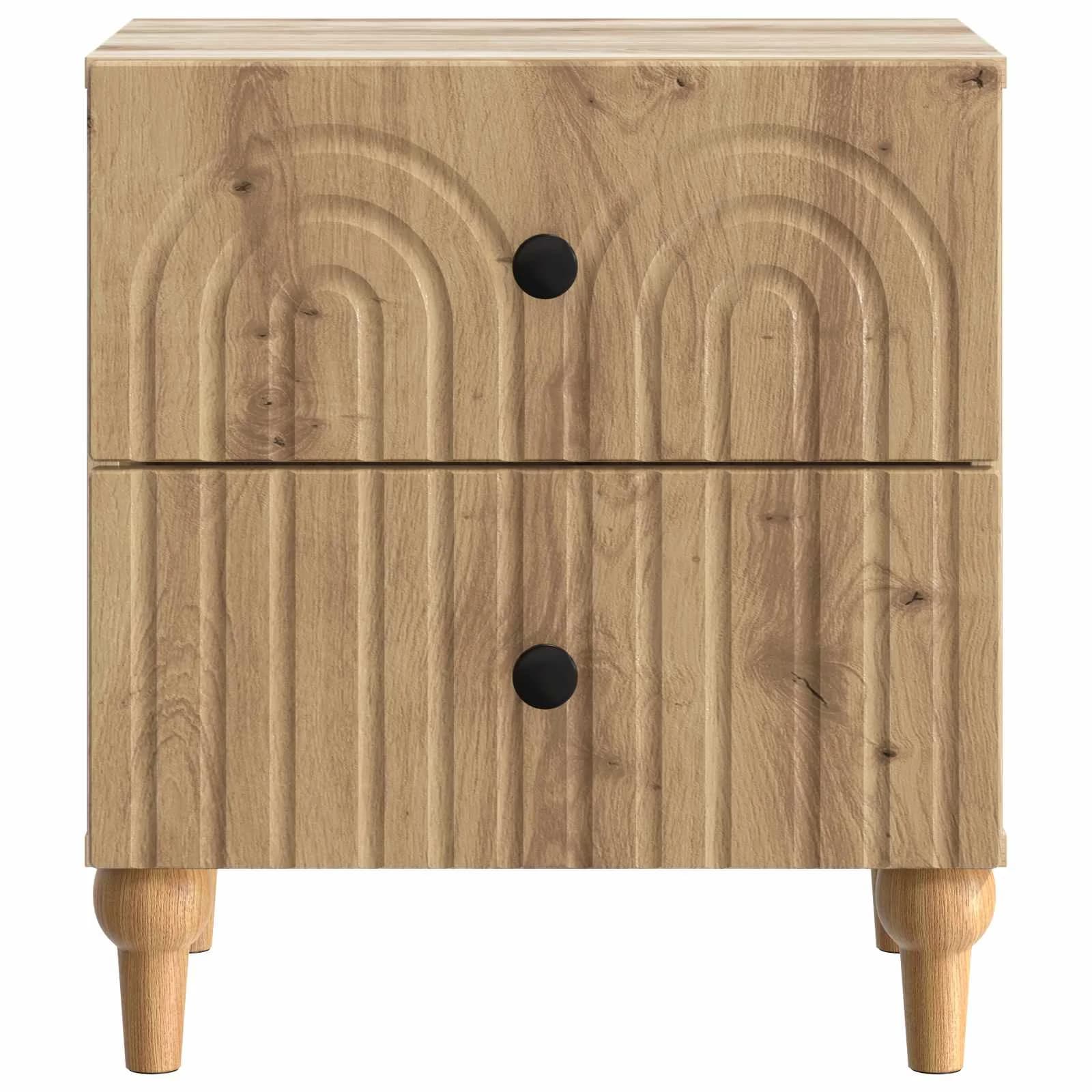 Nočna omarica Artisan hrast 43 x 34,5 x 48 cm Inženirski les - slika 5