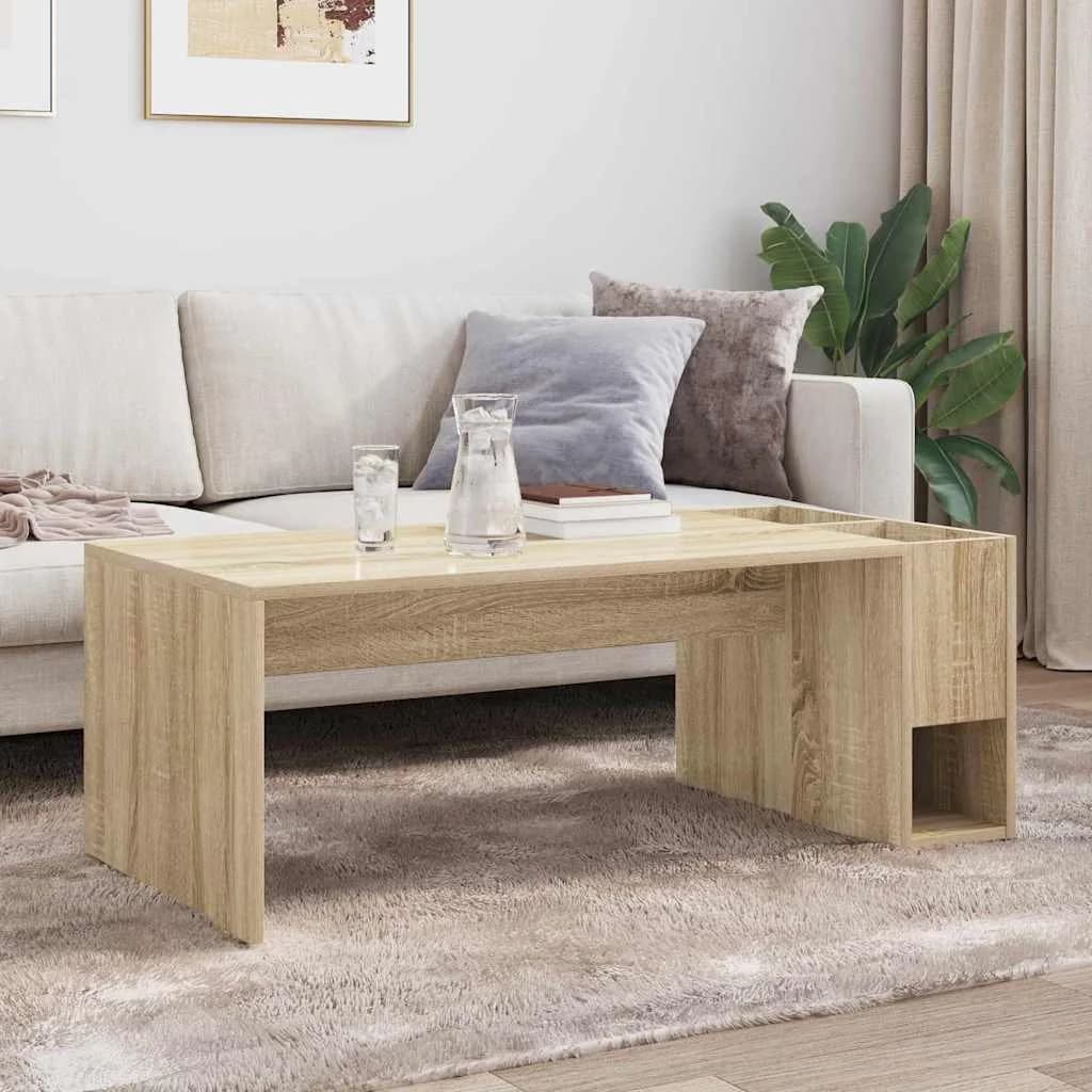 Klubska miza Sonoma hrast 101,5 x 50 x 37 cm Inženirski les - slika 4